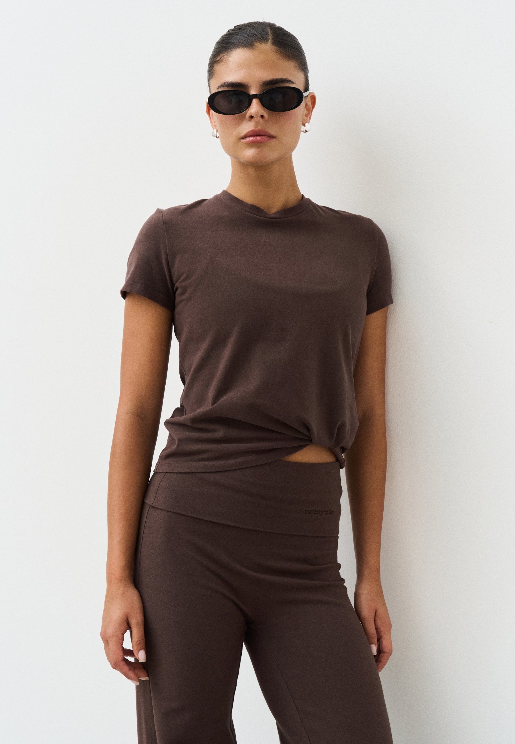 Soft Cotton Tee - Espresso