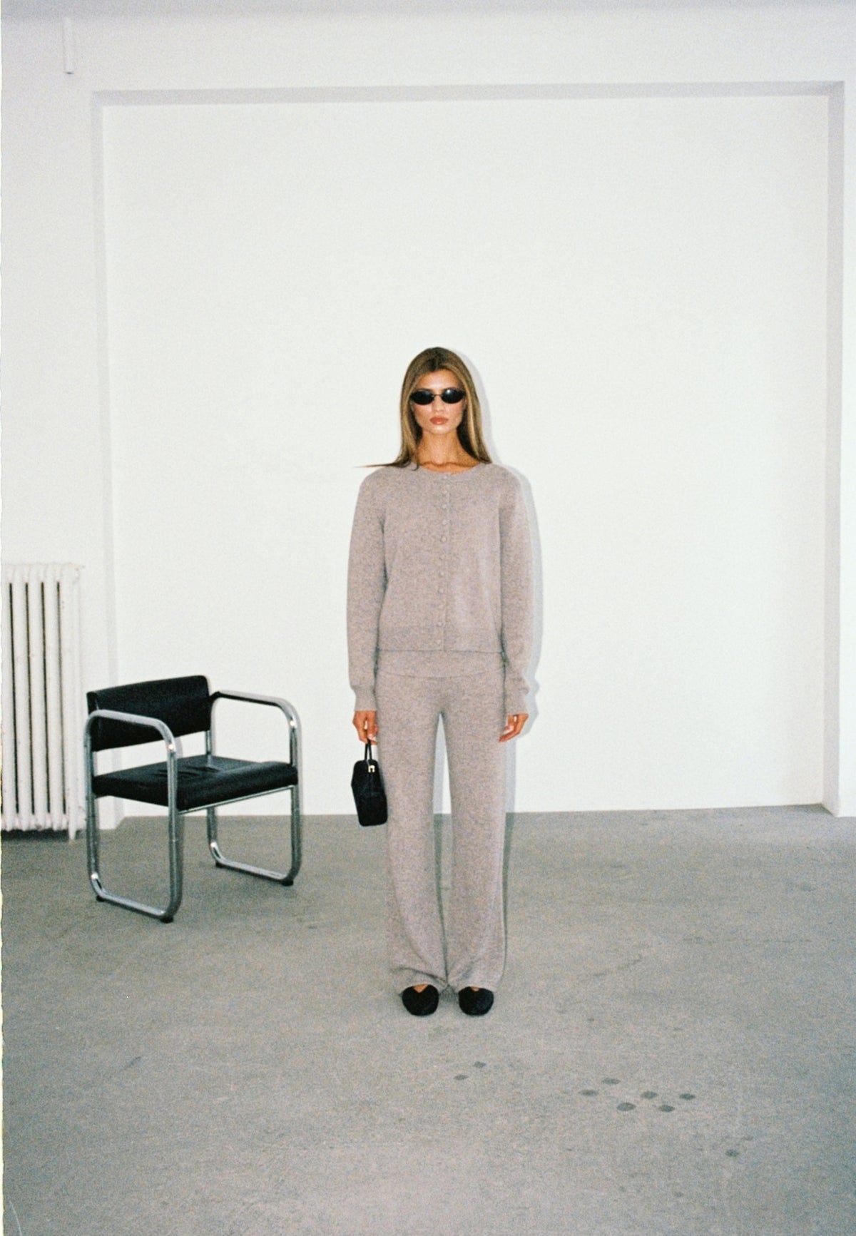 Cashmere Foldover Pants - Cappuccino