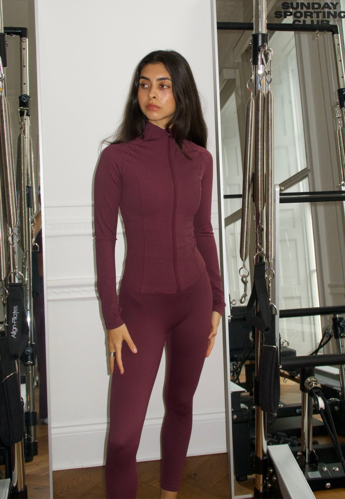 Softsculpt Zip Jacket - Black Cherry