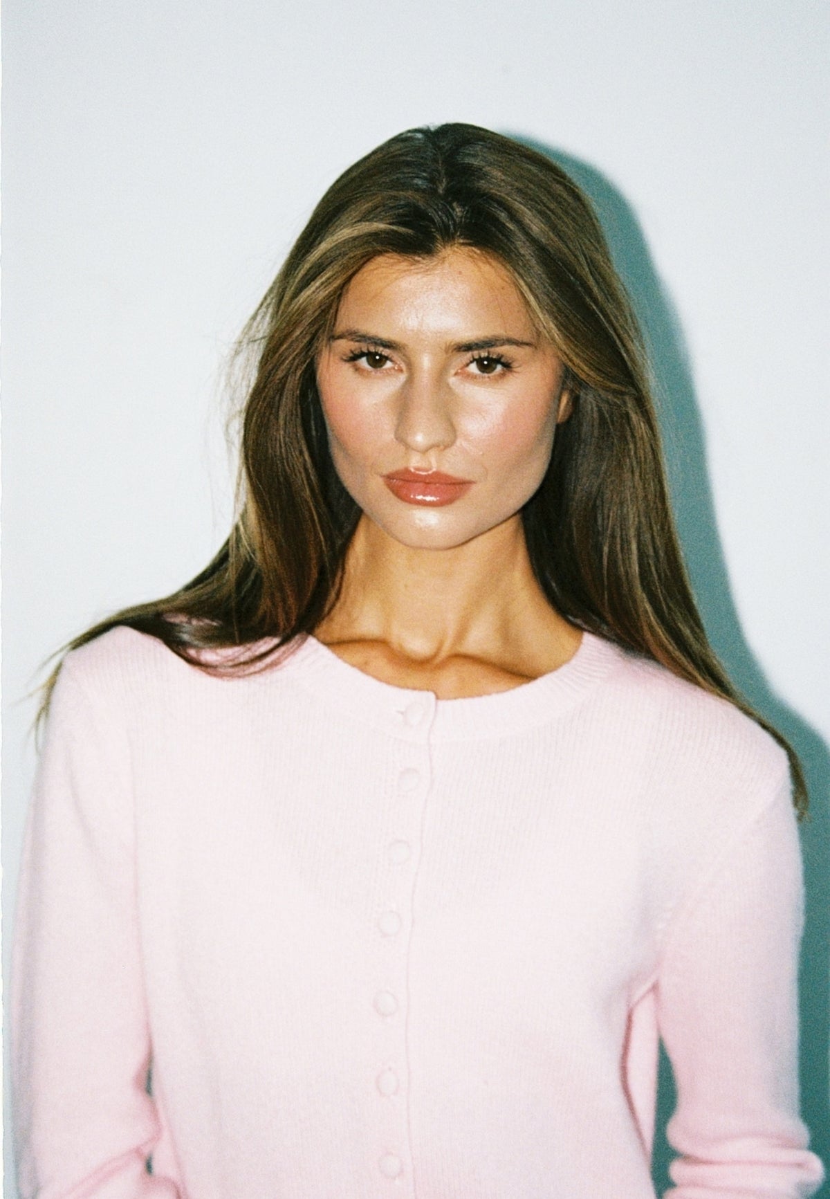 Cashmere Foldover Pants - Soft Pink
