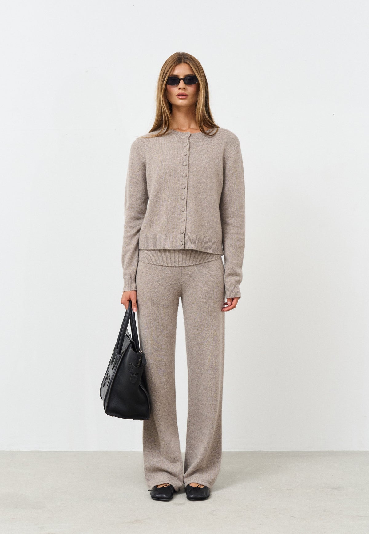 Cashmere Cardigan - Cappuccino