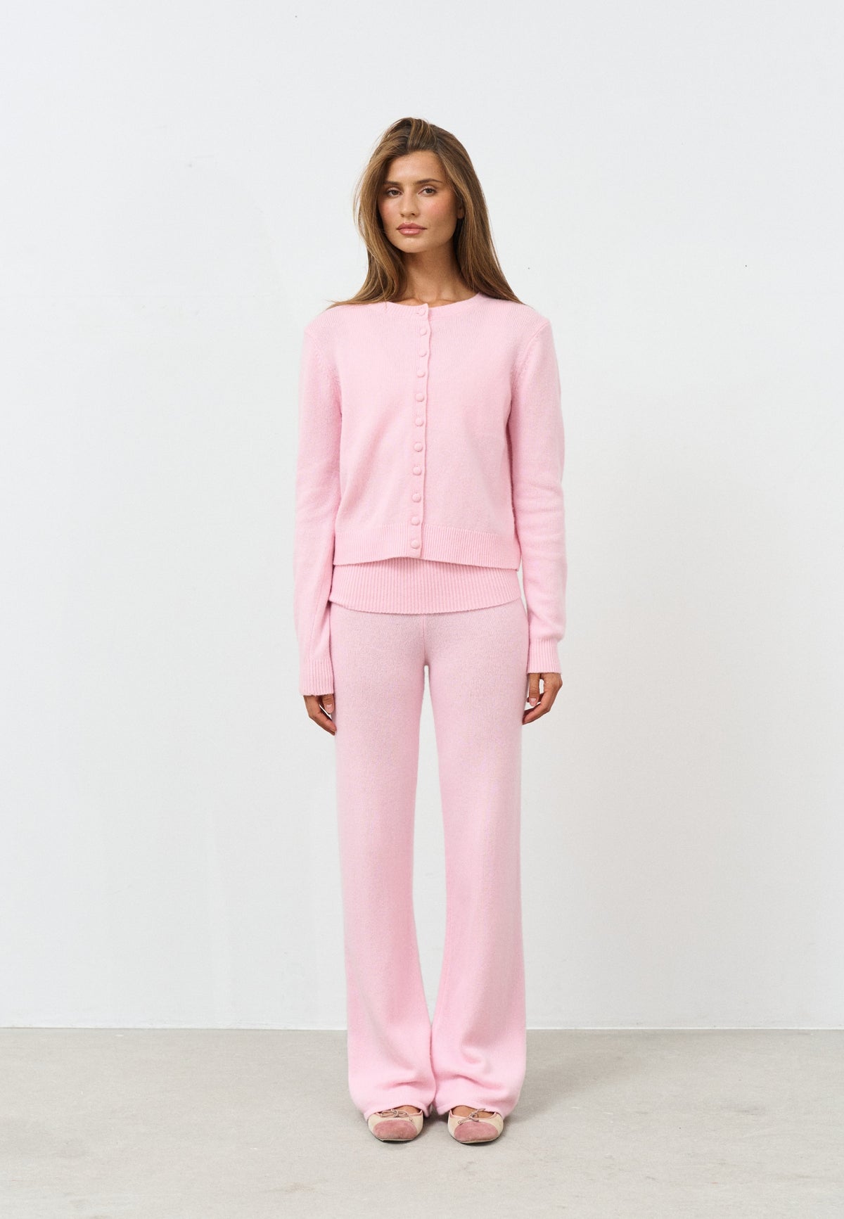 Cashmere Cardigan - Soft Pink