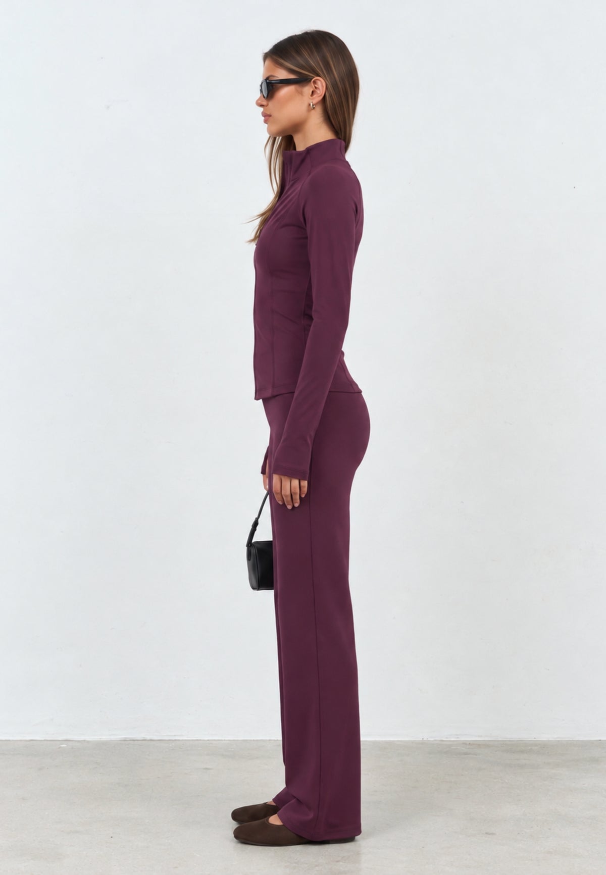 Softsculpt Zip Jacket - Black Cherry