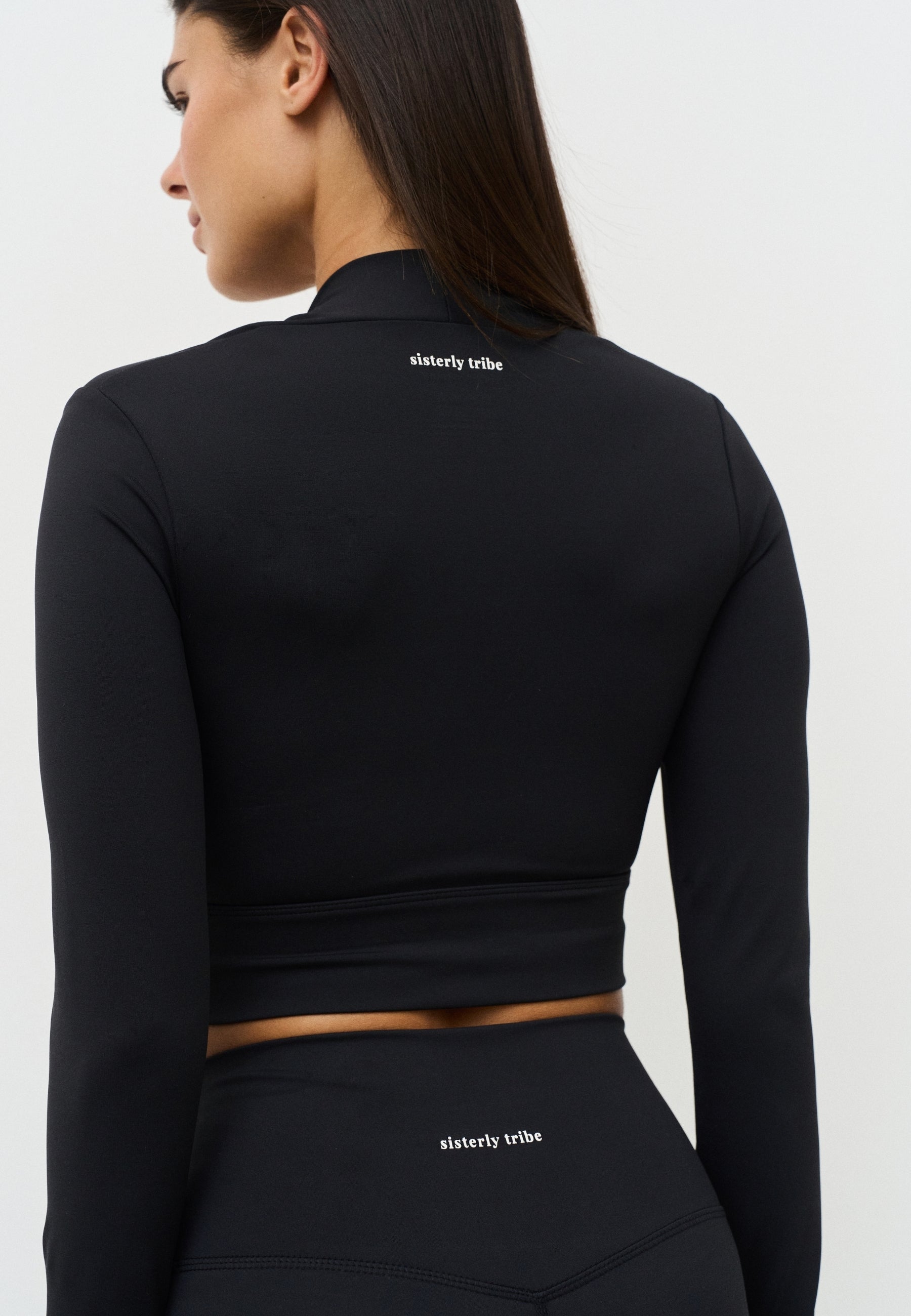 Softsculpt Bolero Long Sleeve Top - Black