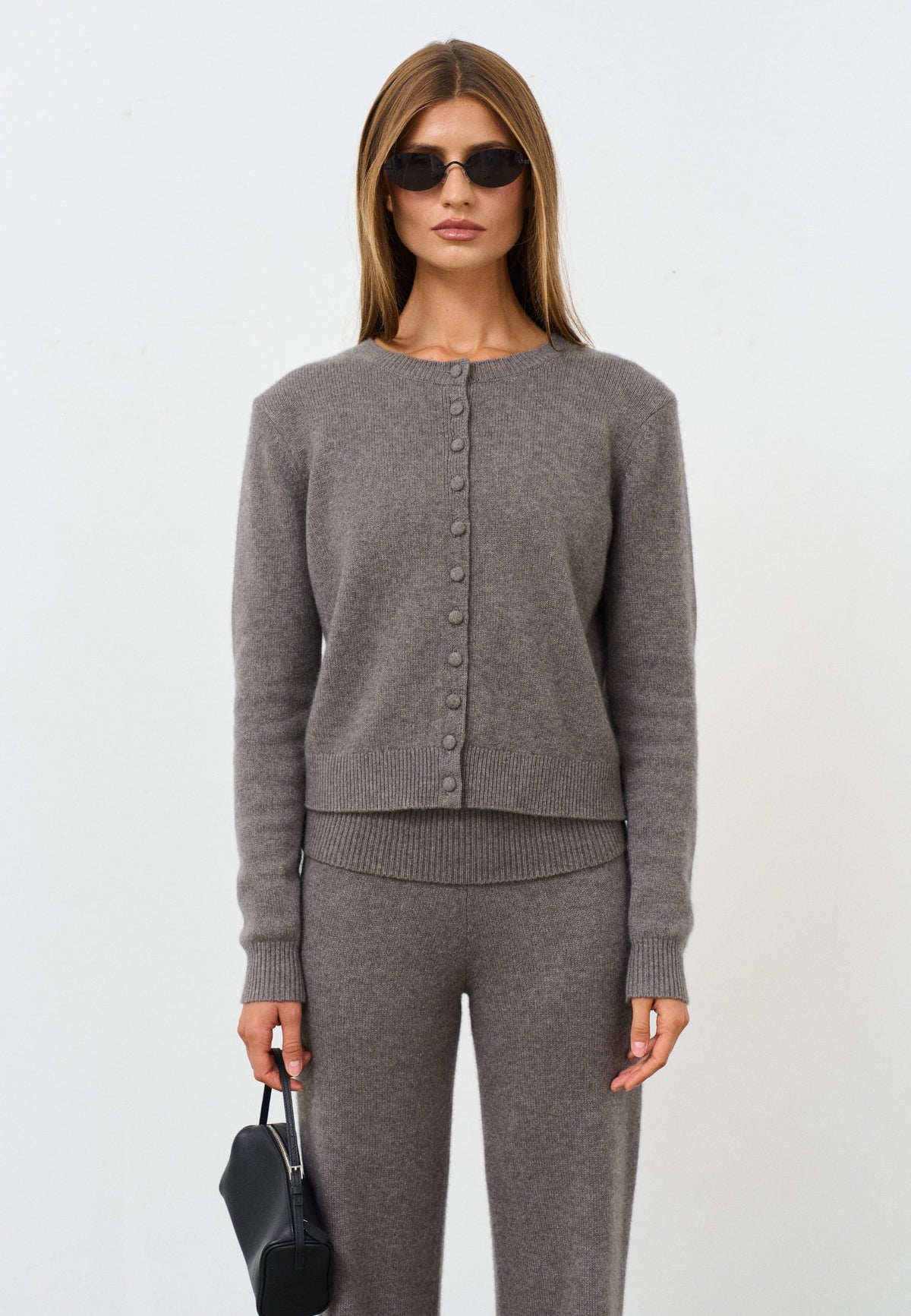 Cashmere Cardigan - Truffle