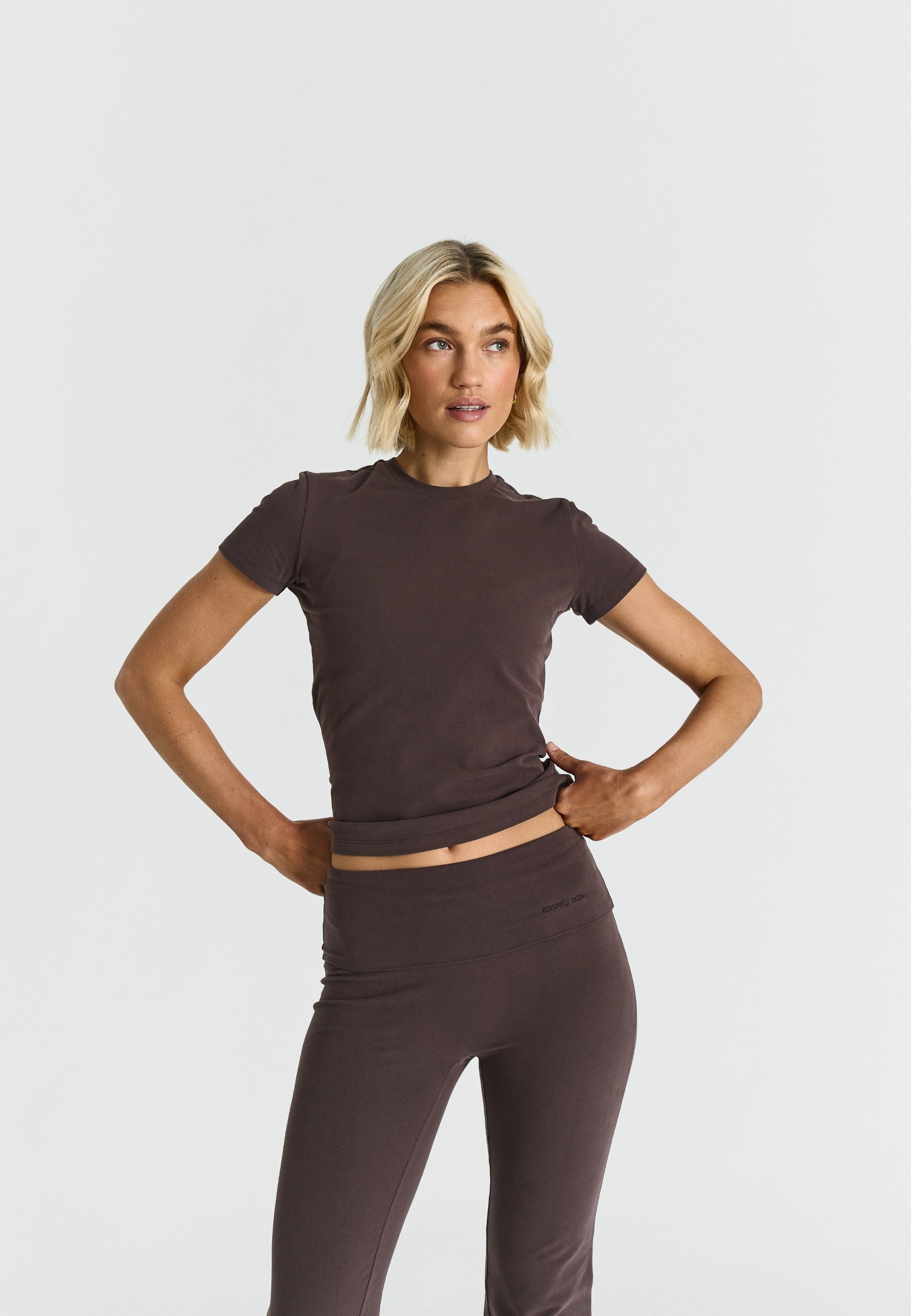 Cosy Soft Cotton Tee - Espresso