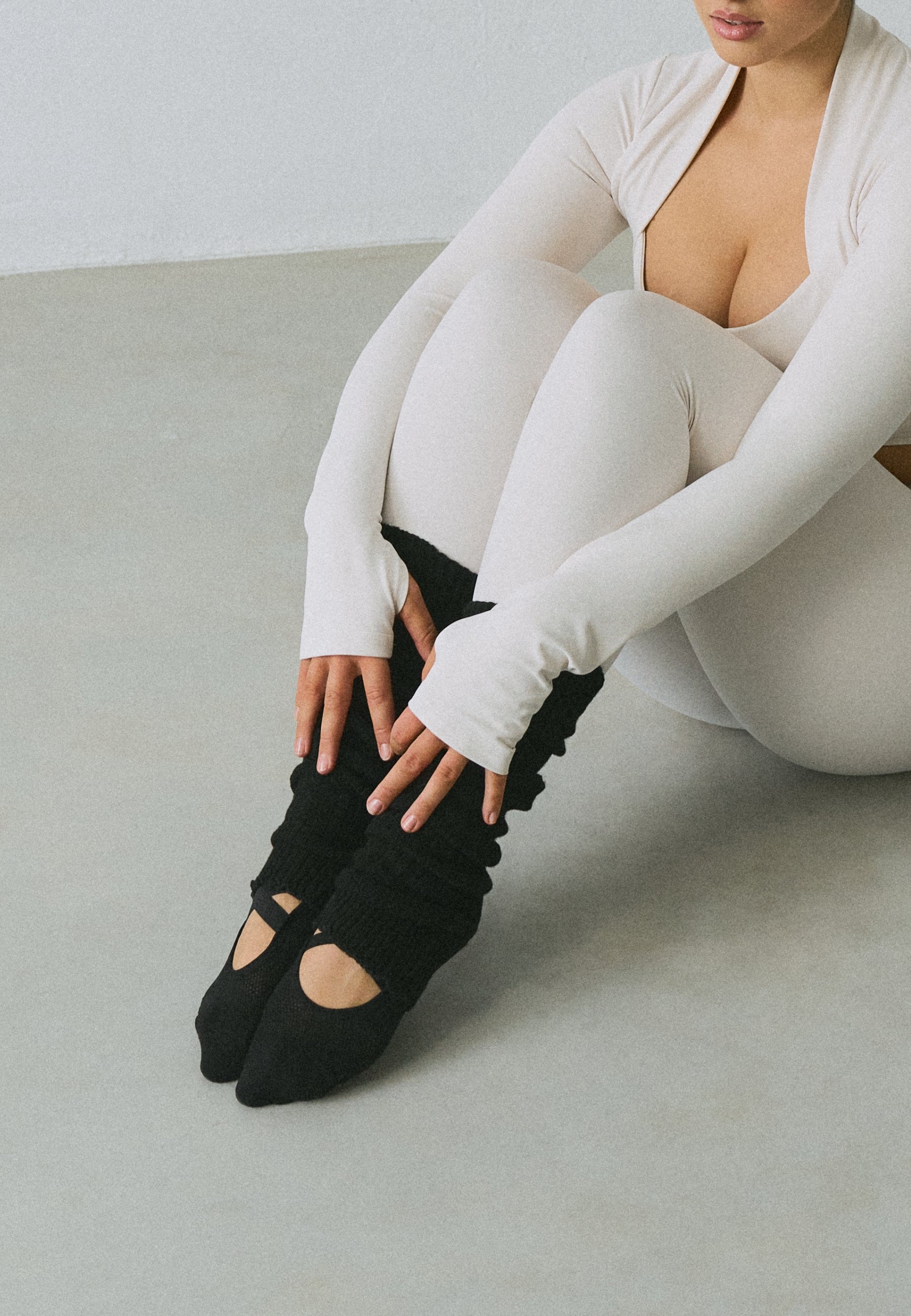 Pilates Grip Socks Black