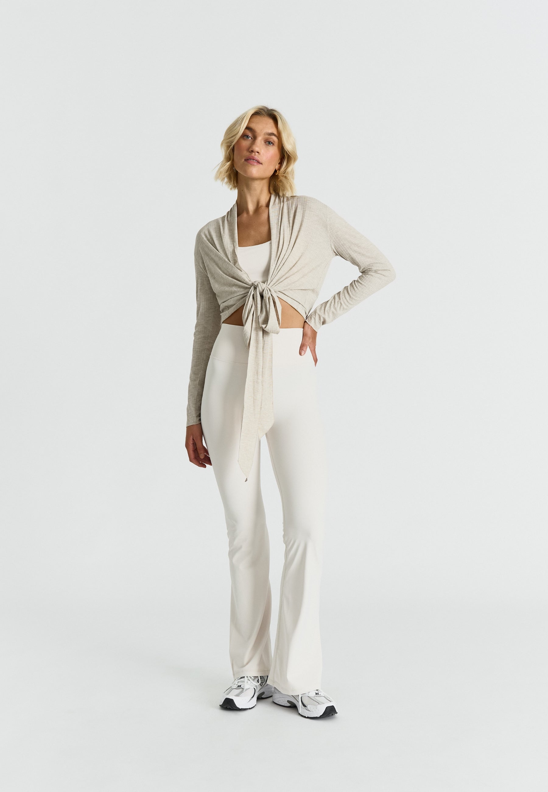 Ribbed Ballet Wrap Oatmeal