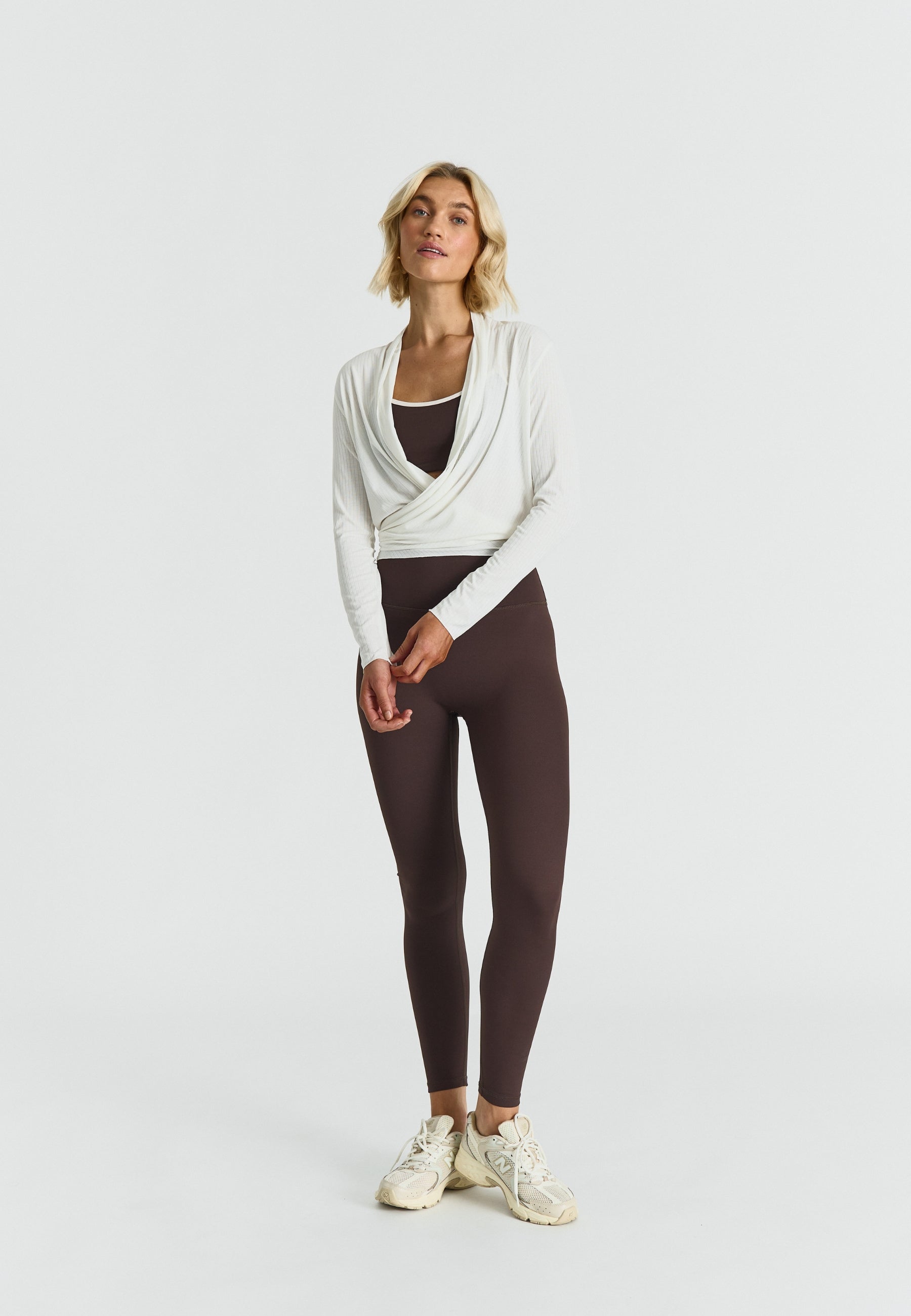 Ribbed Ballet Wrap - Off White