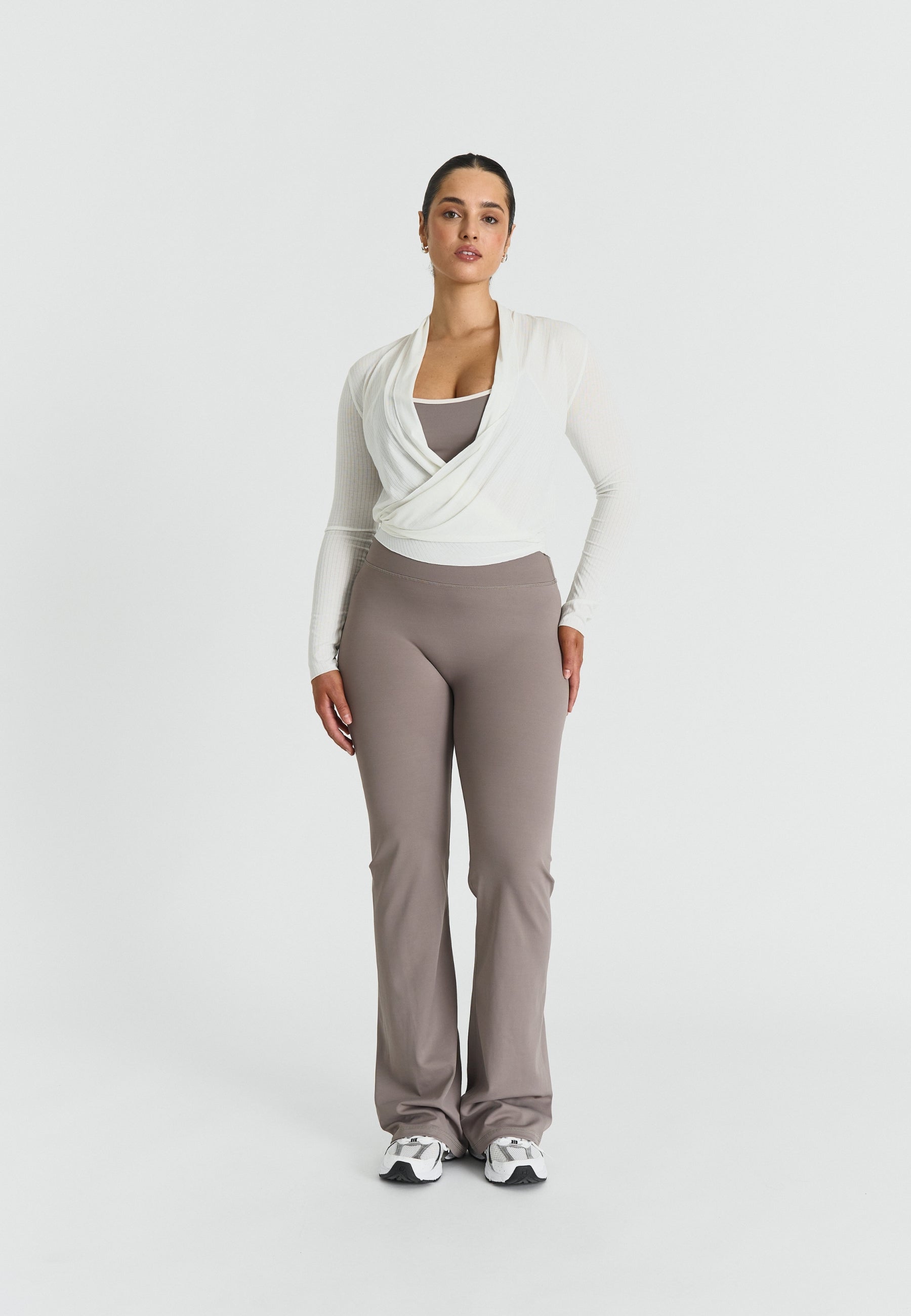 Ribbed Ballet Wrap - Off White