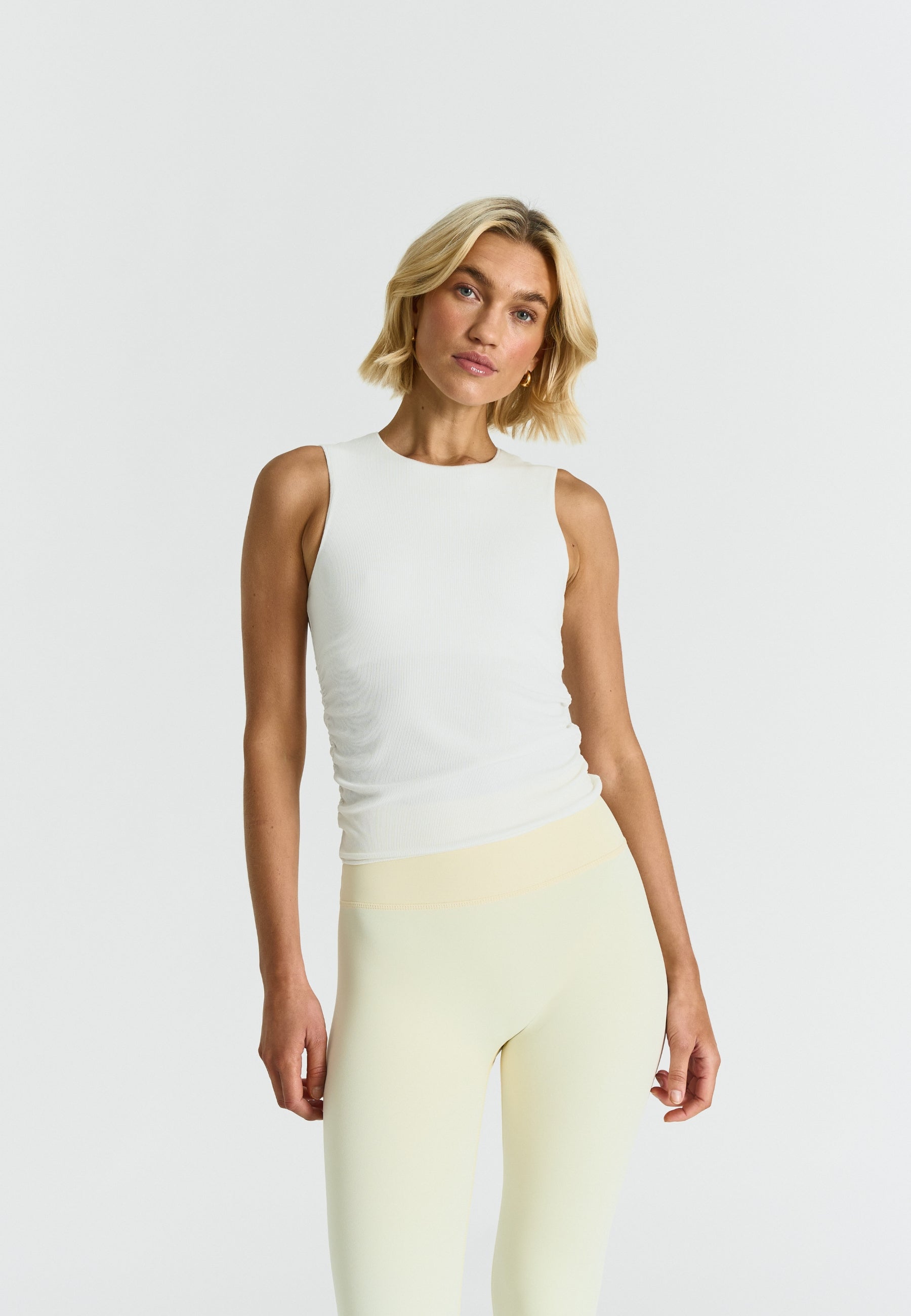 Ribbed Modal Tank Top - Off White