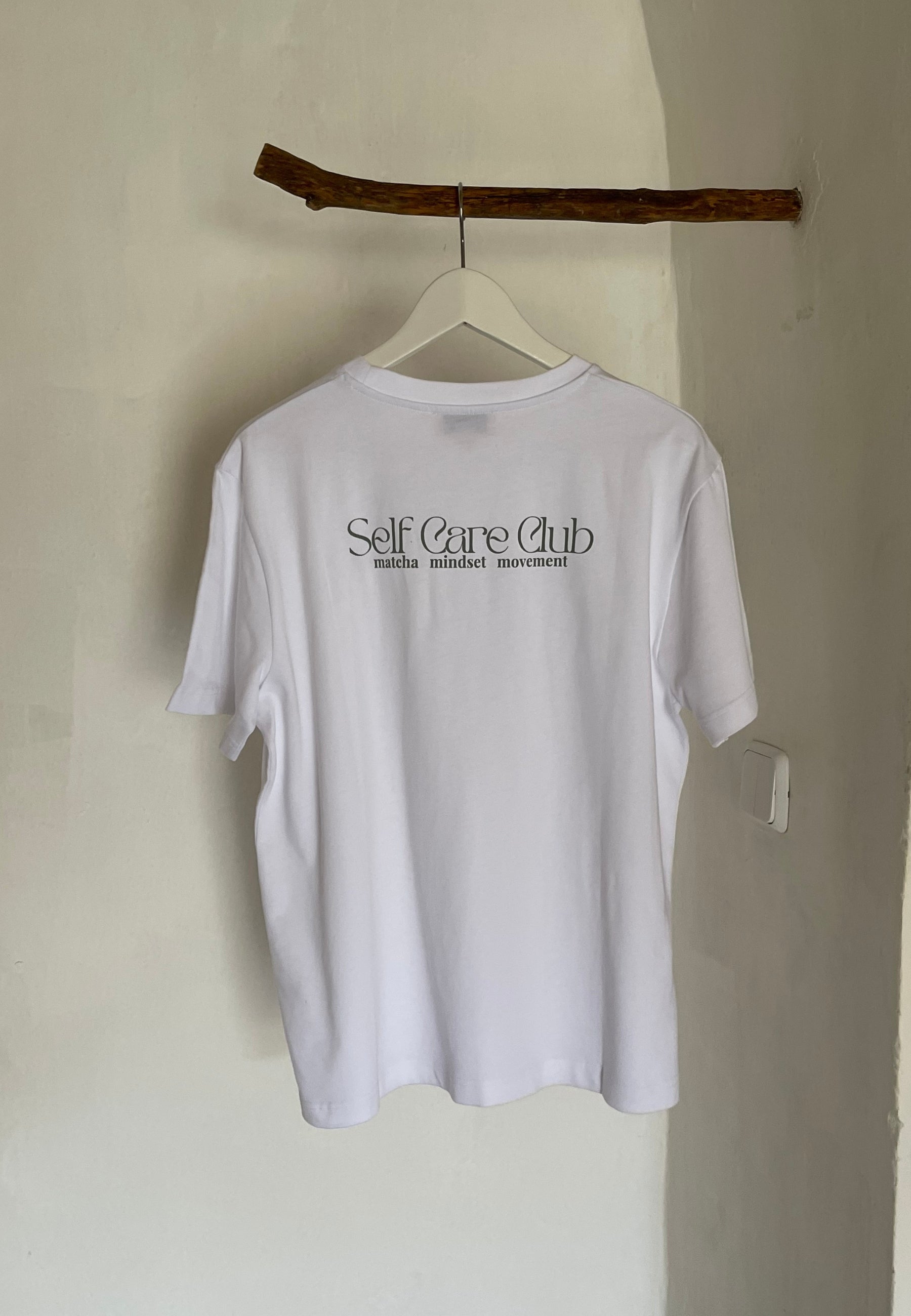 Sisterly Tribe Oversized T-shirt - White/Sage