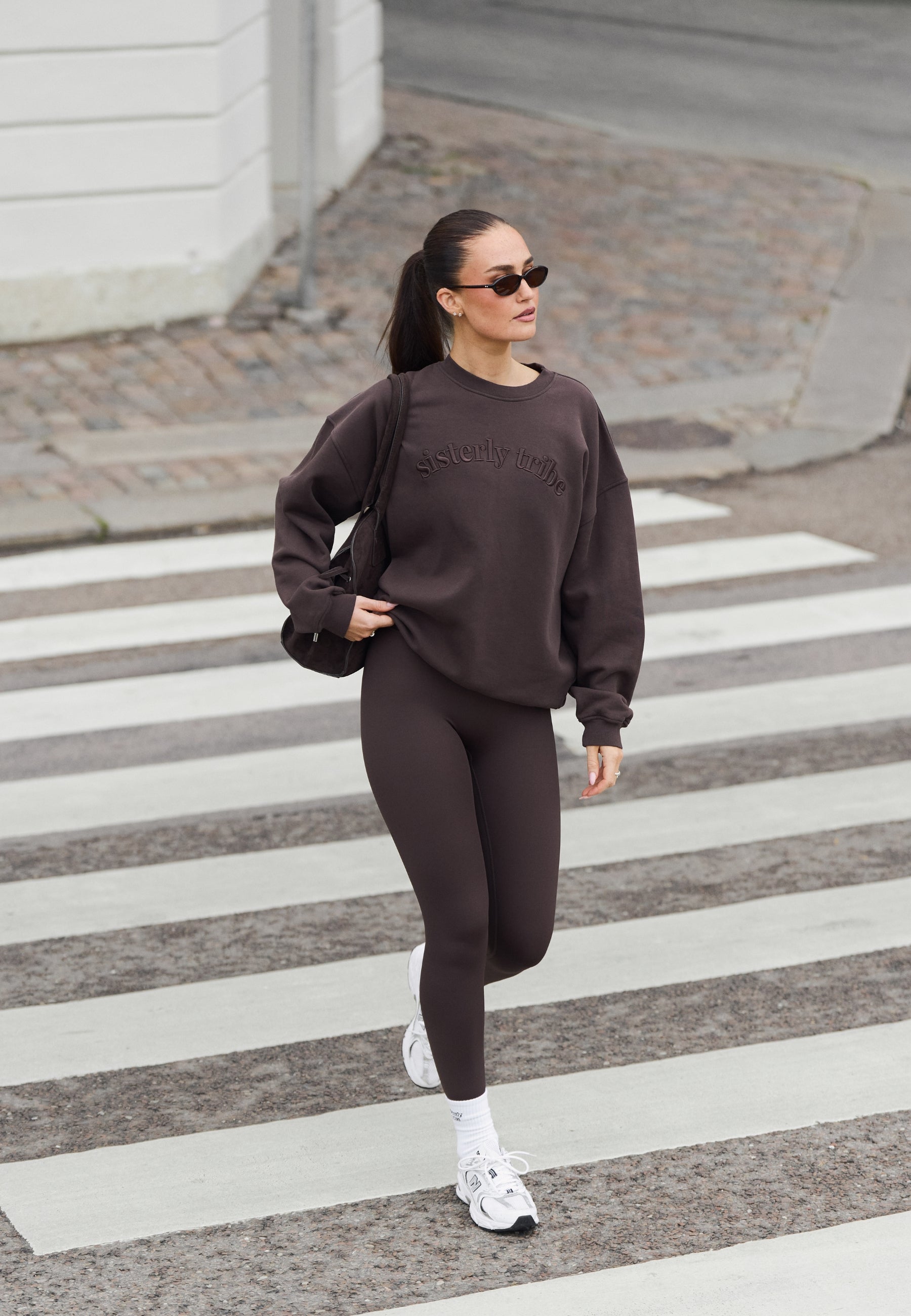 Sisterly Tribe Sweatshirt - Espresso