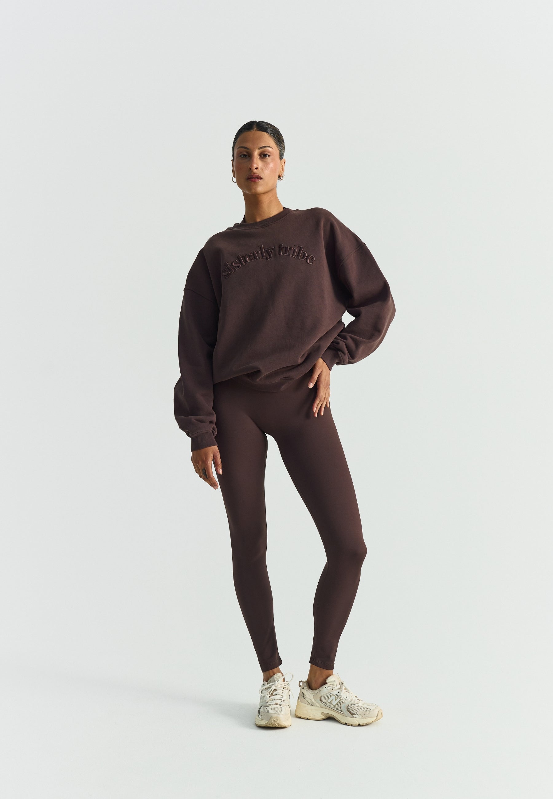 Sisterly Tribe Sweatshirt - Espresso