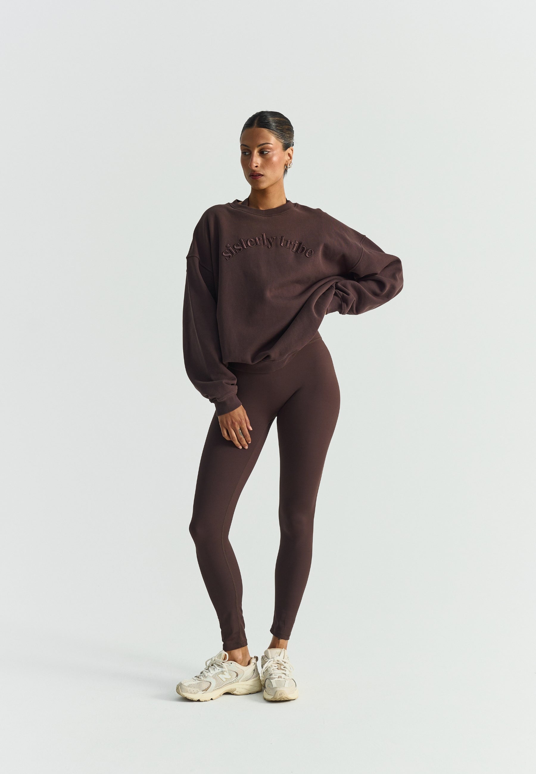 Sisterly Tribe Sweatshirt - Espresso