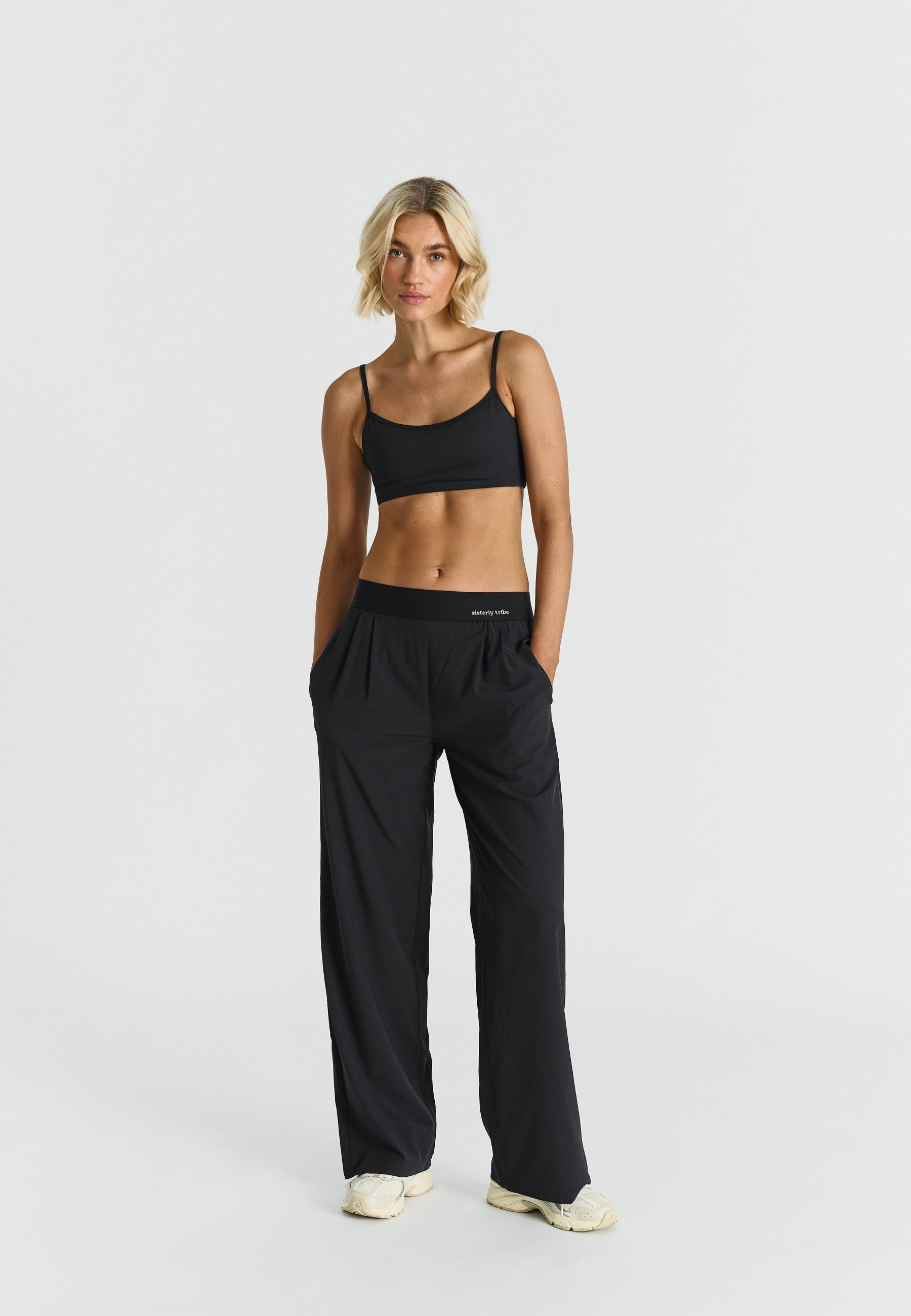 Softflow Wide Leg Pants Black