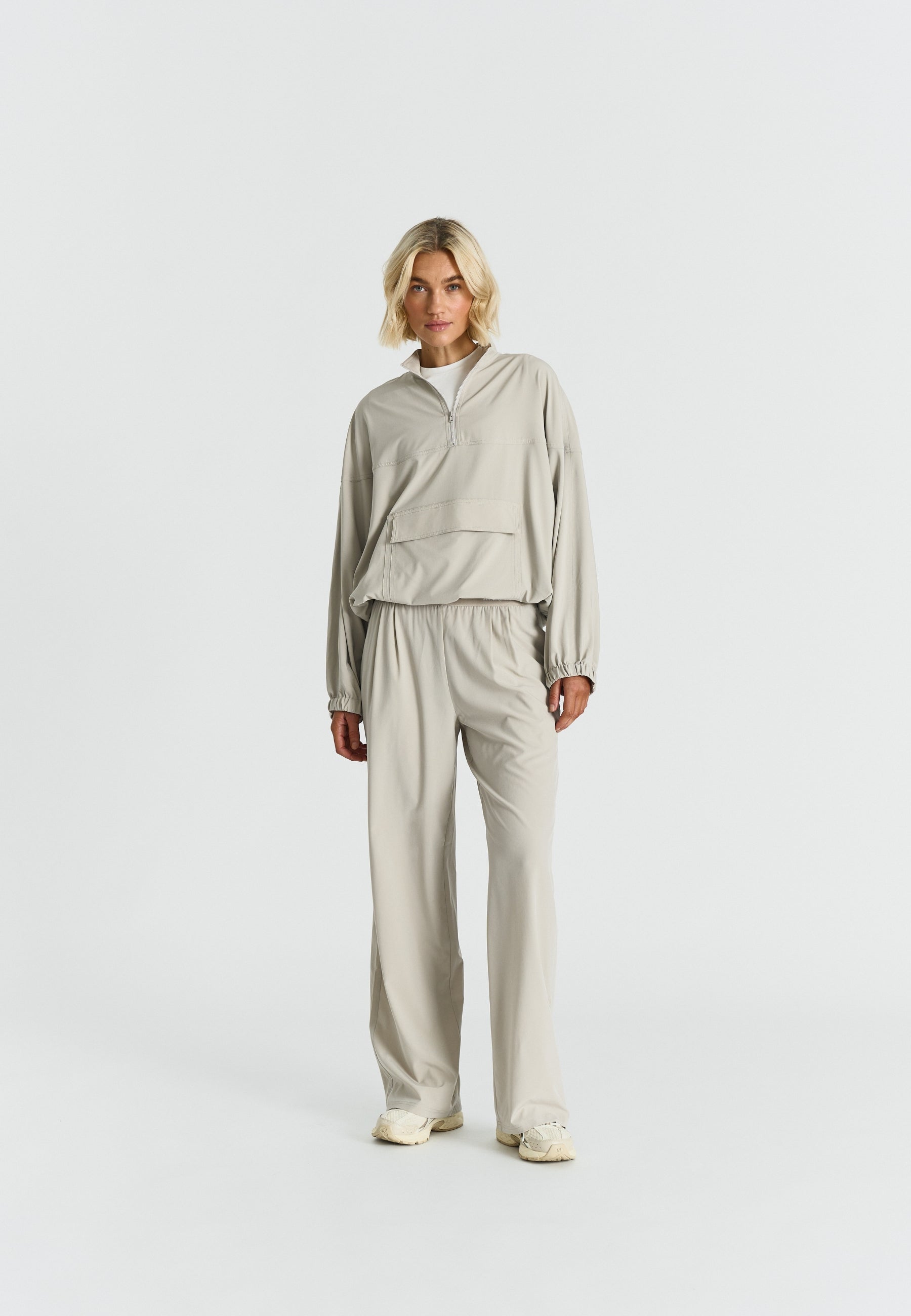 Softflow Wide Leg Pants Oatmeal