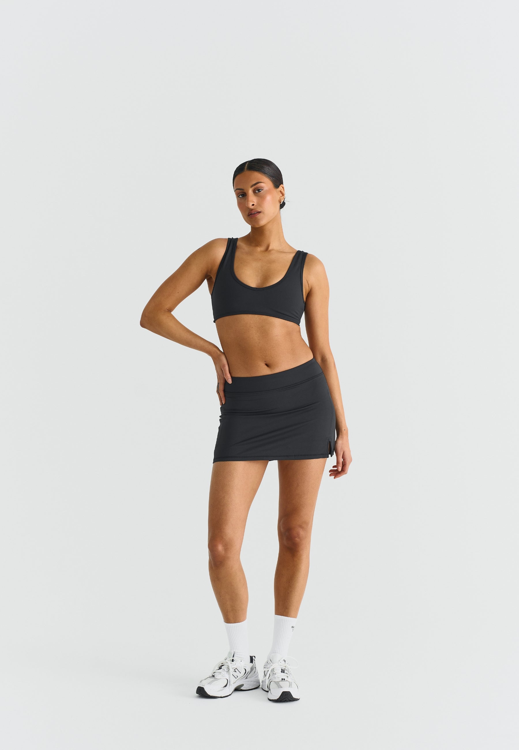 Softsculpt A-Line Mini Skirt Black