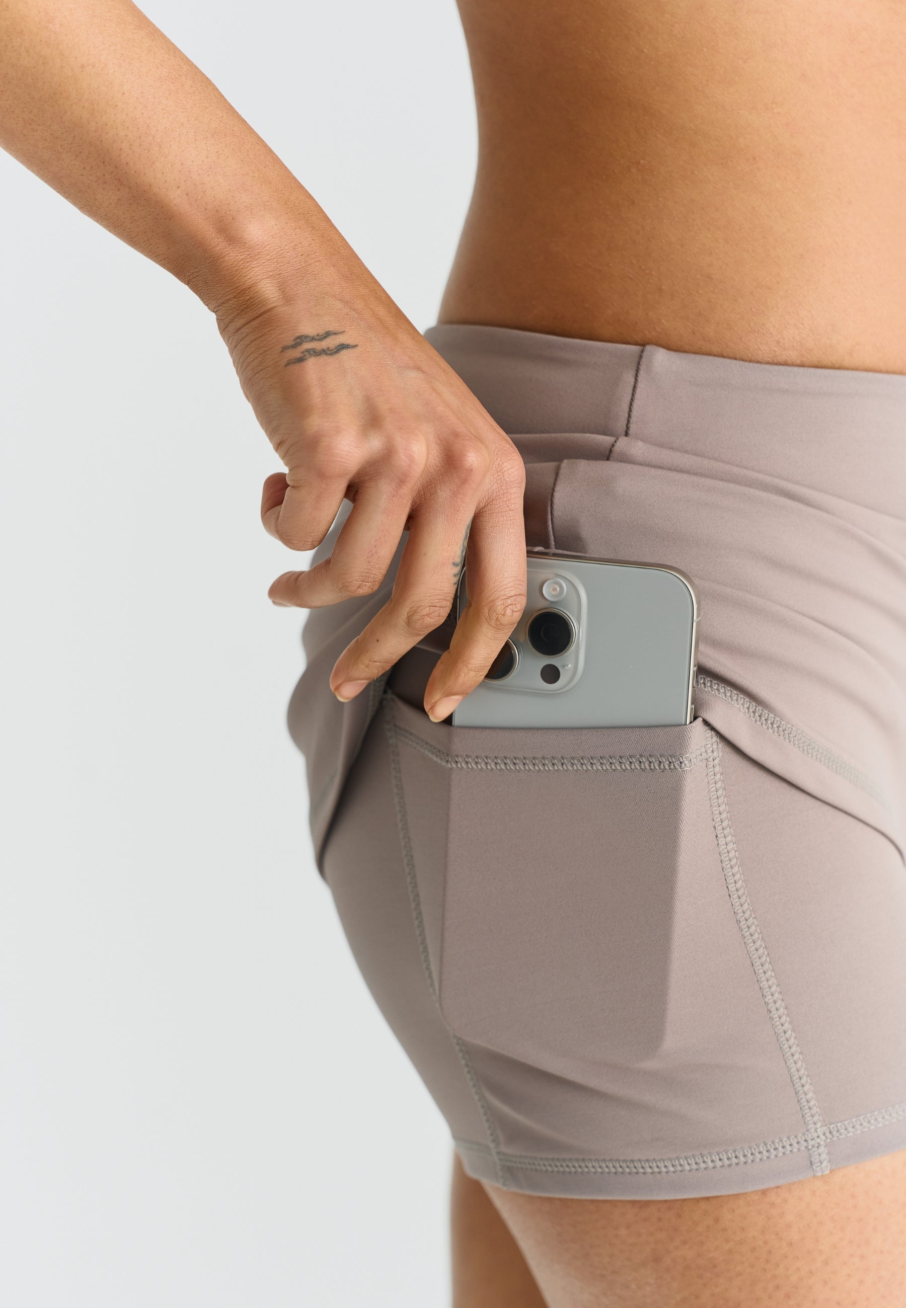 Softsculpt A-Line Mini Skirt Clay