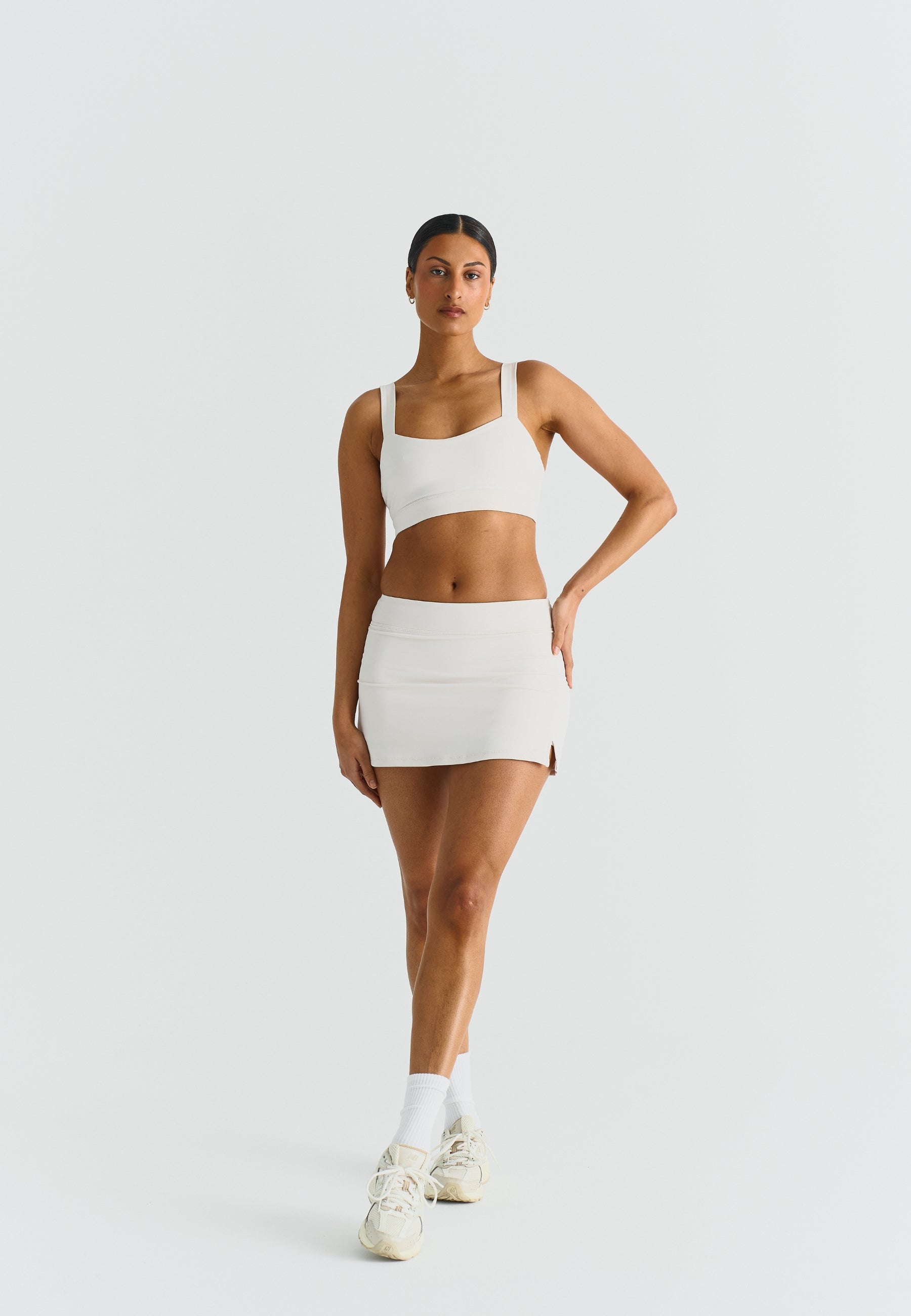 Softsculpt A-Line Mini Skirt Marshmallow