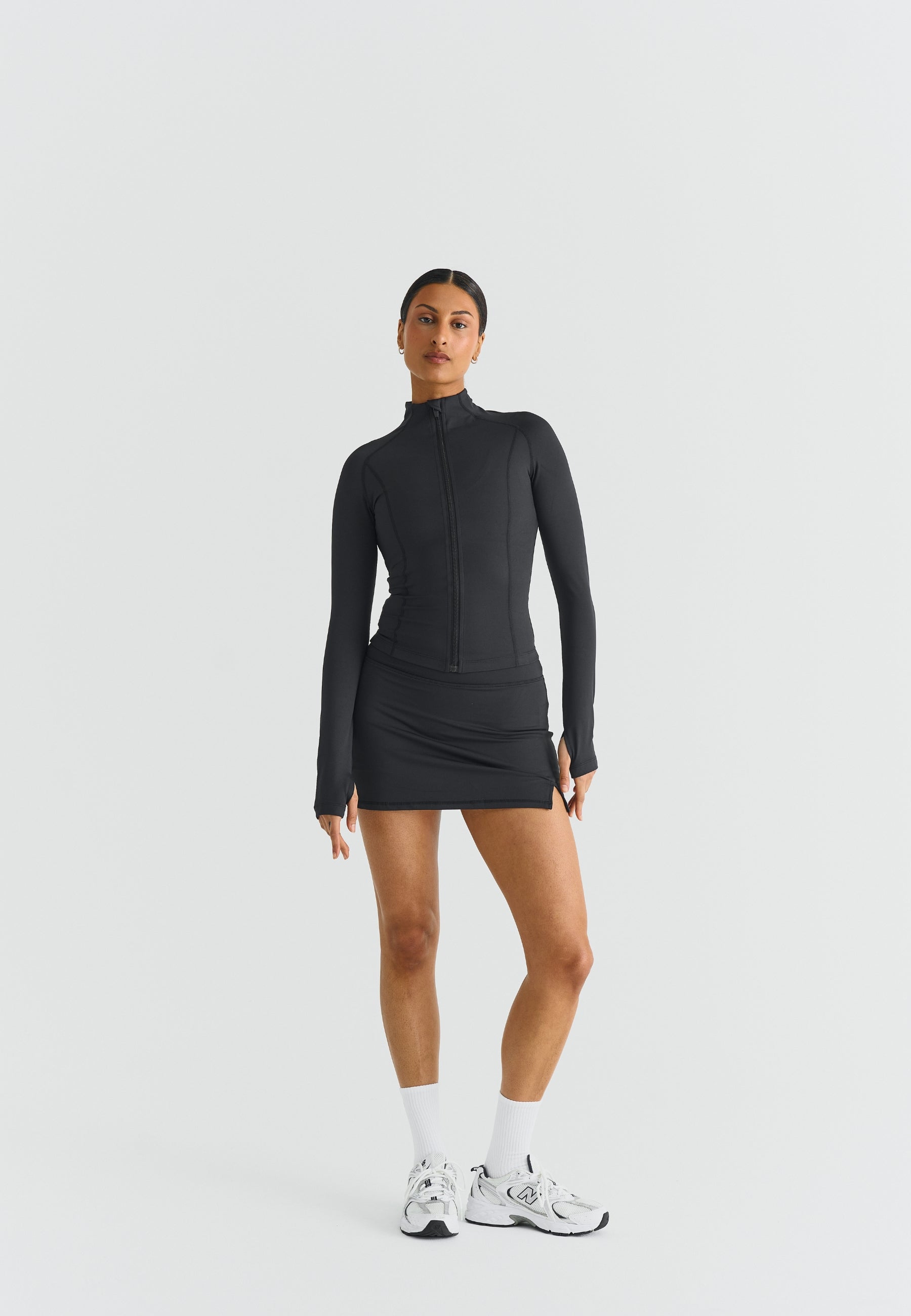 Softsculpt A-Line Mini Skirt - Black