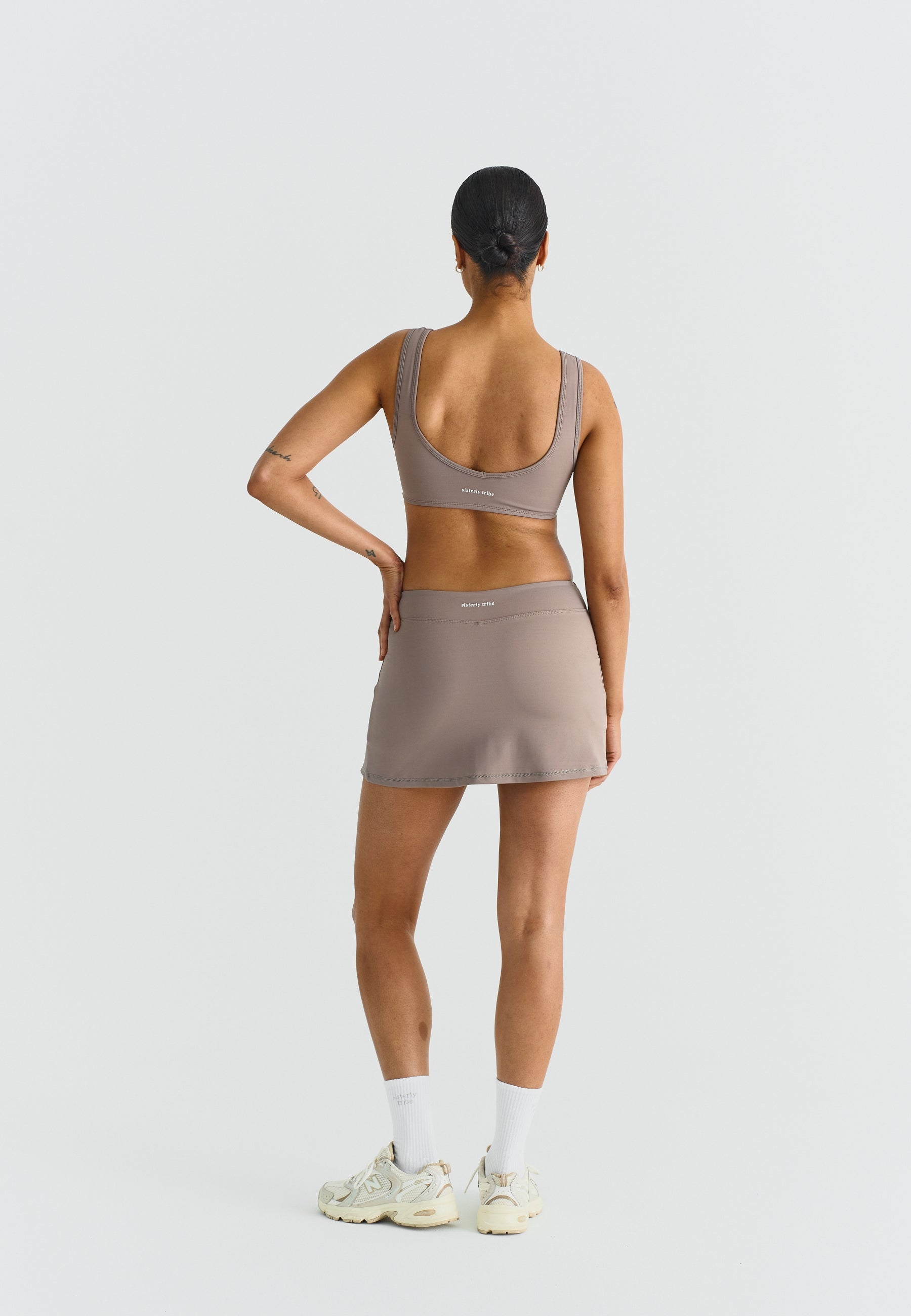 Softsculpt A-Line Mini Skirt - Clay