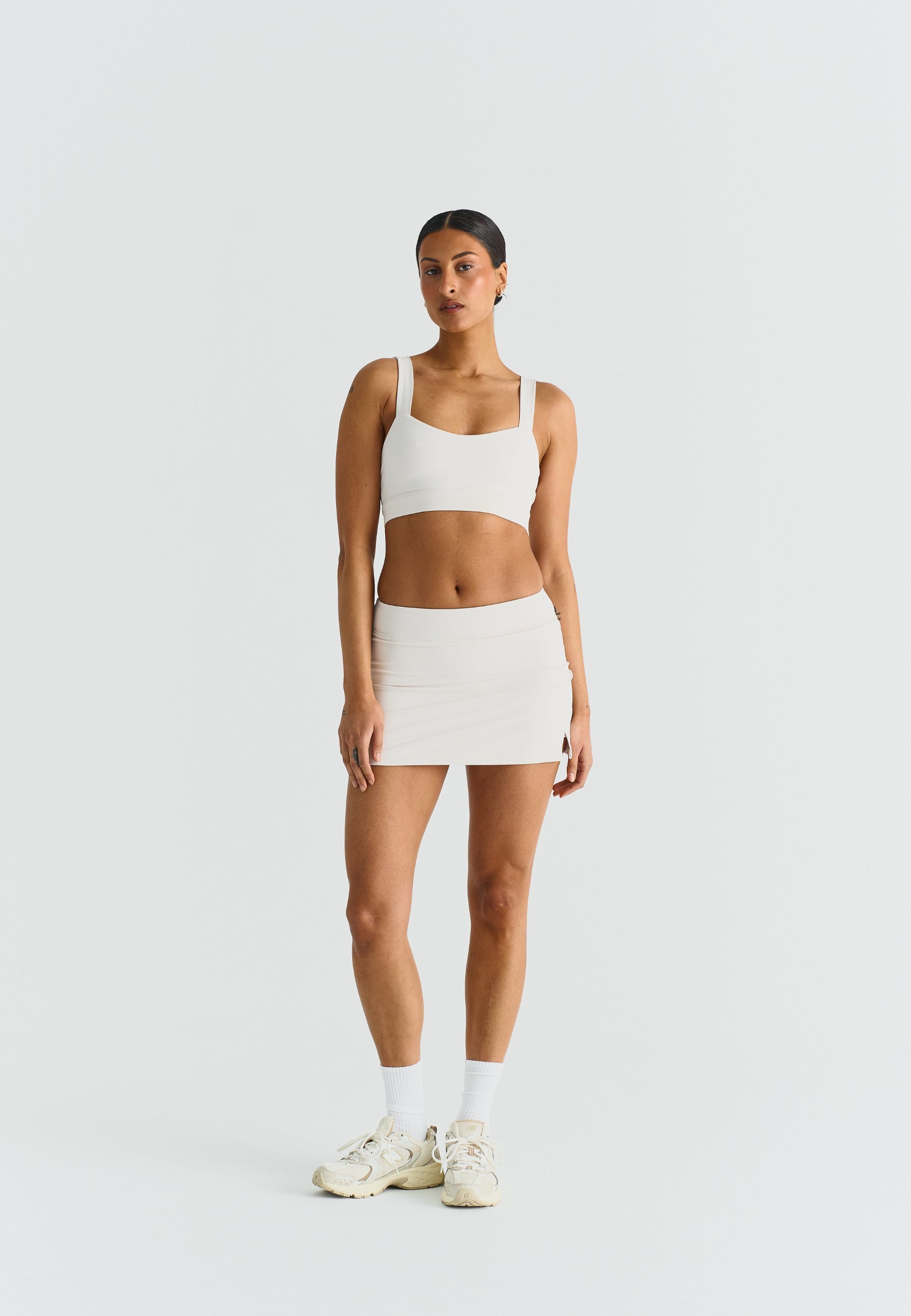 Softsculpt A-Line Mini Skirt - Marshmallow