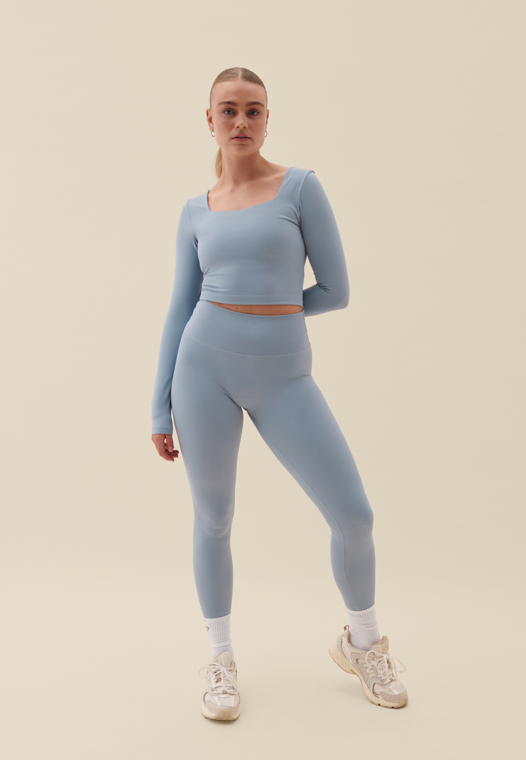 Softsculpt Sweetheart Crop Top - Dusty Blue