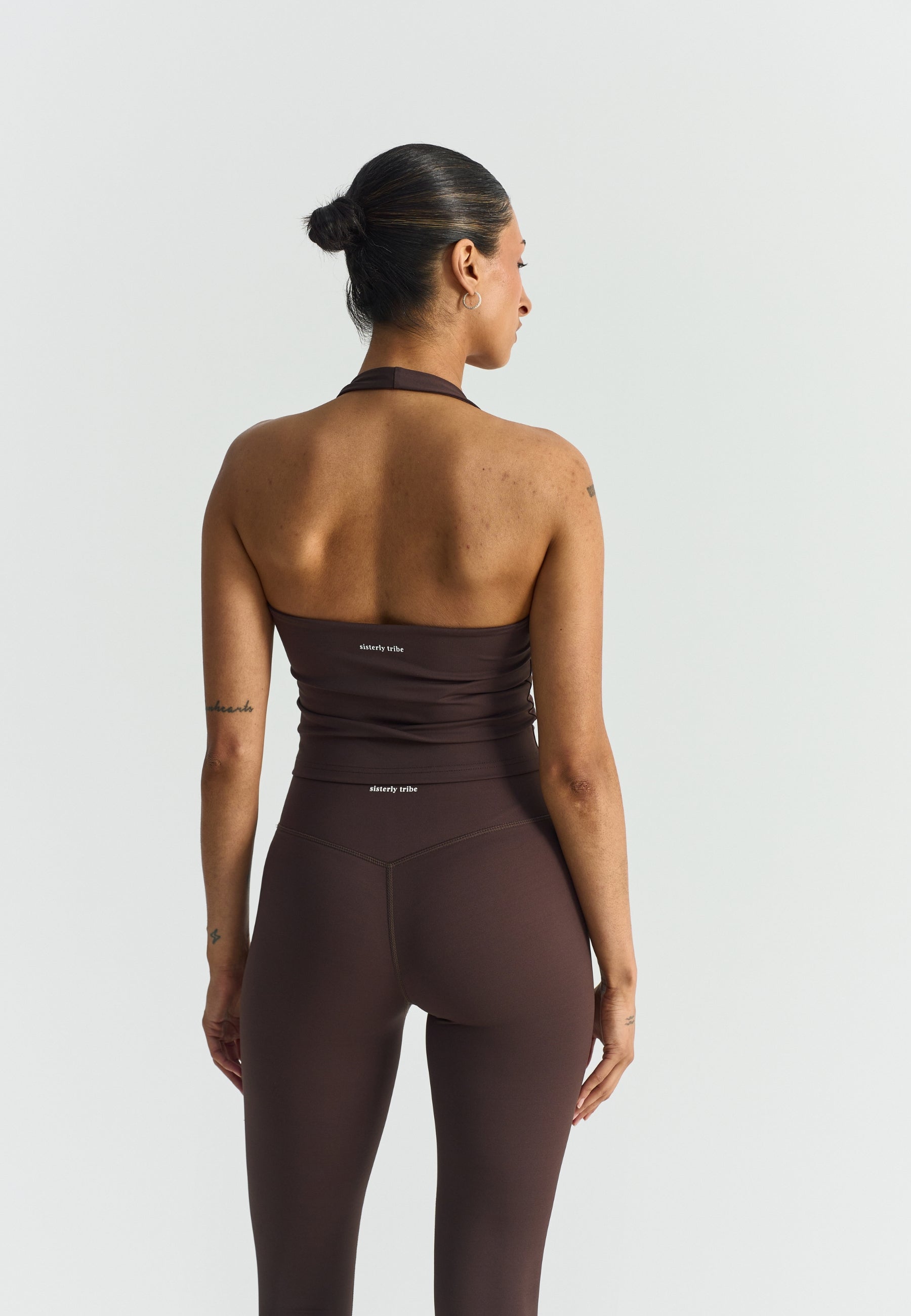 Softsculpt Halter Neck Top Espresso