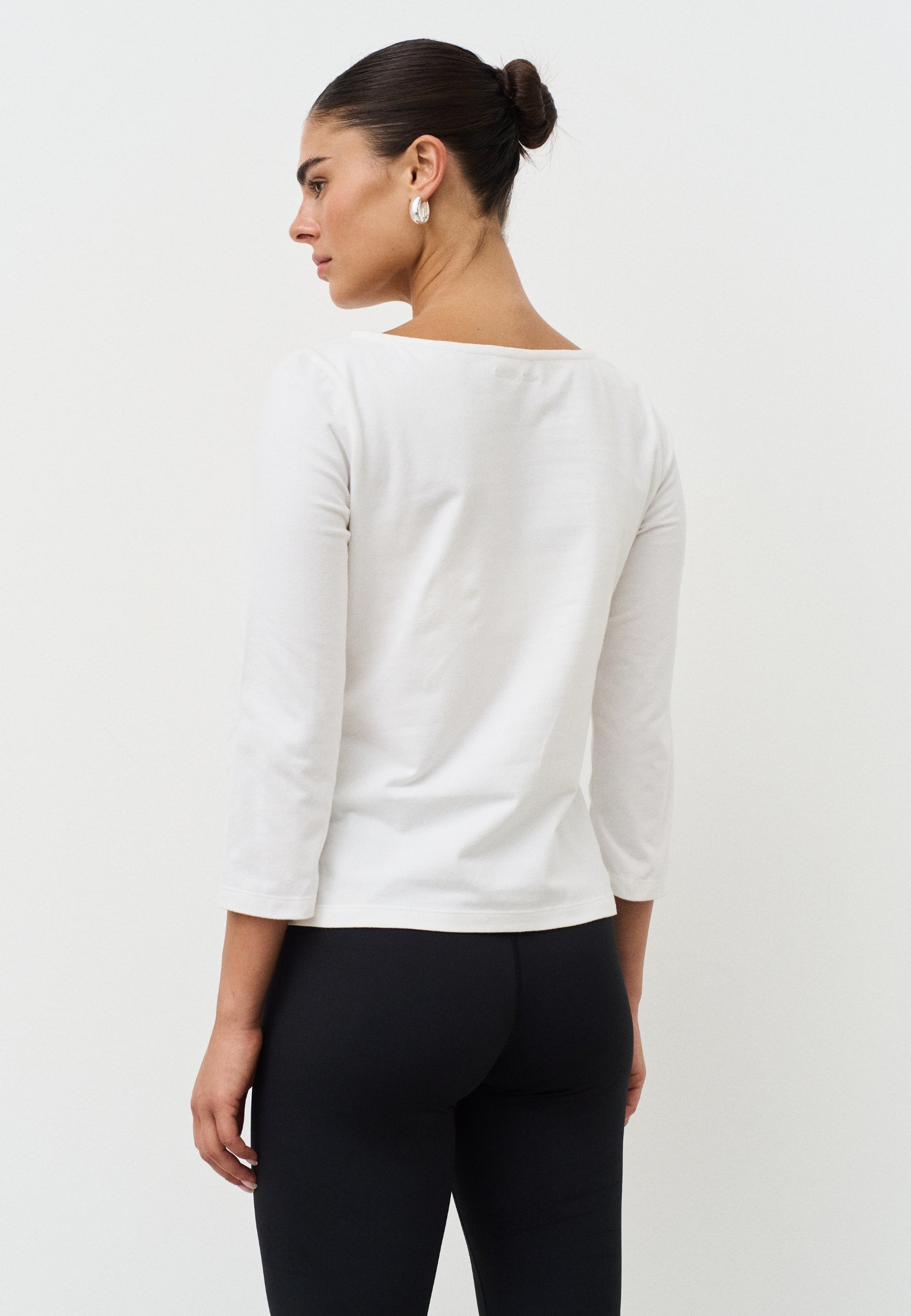 Soft Cotton Braclet Tee - White