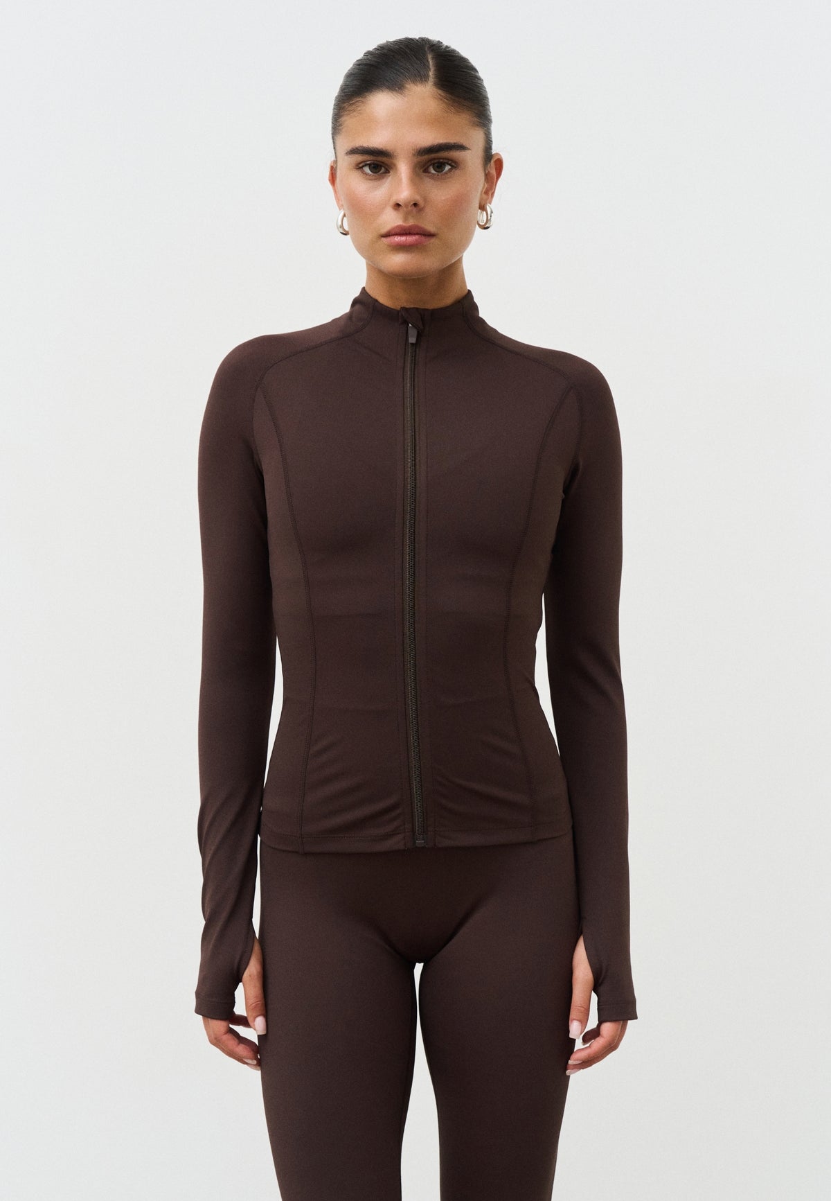 Softsculpt Zip Jacket Espresso
