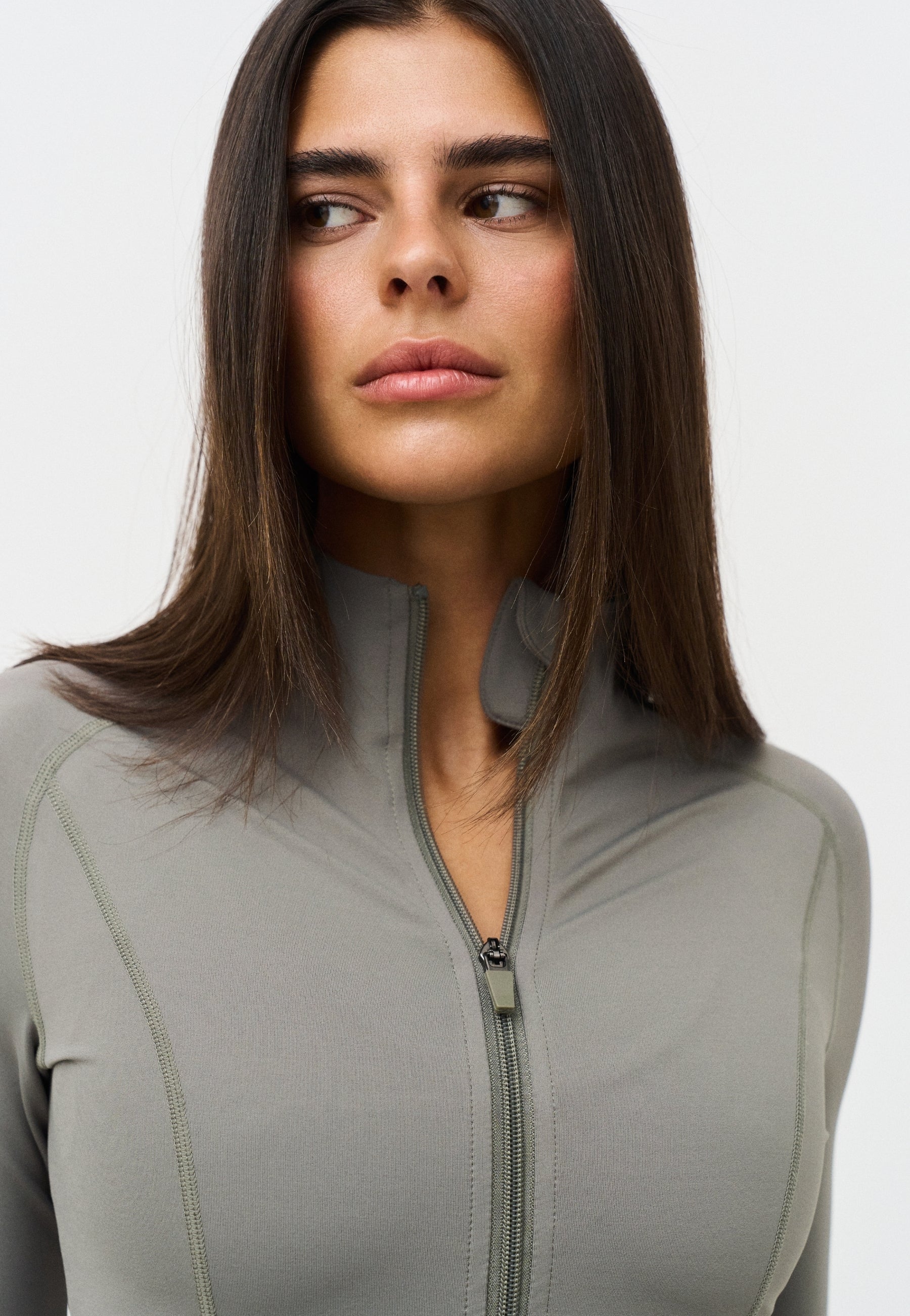 Softsculpt Zip Jacket - Dark Olive