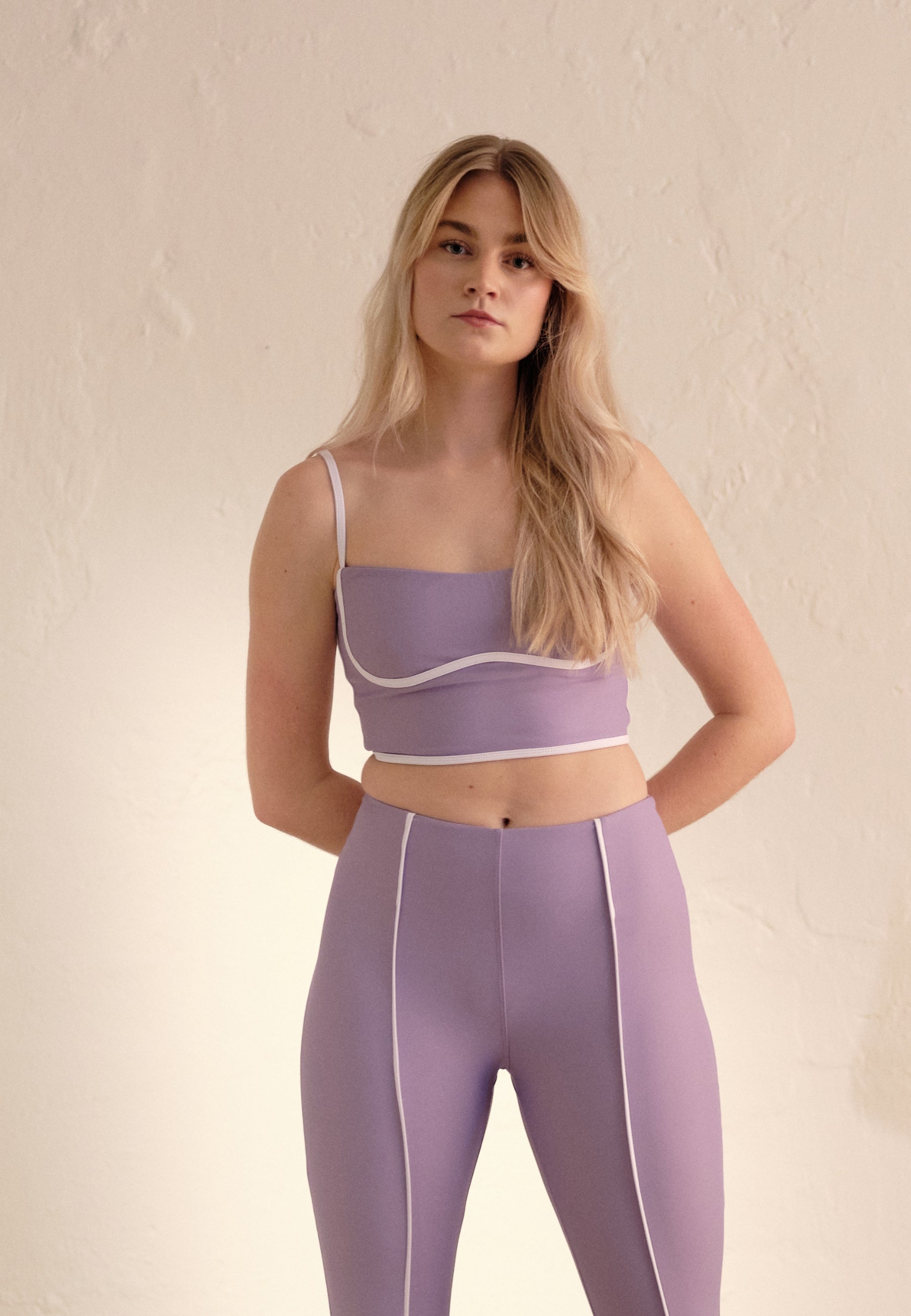 Piping Detail Top - Lavender