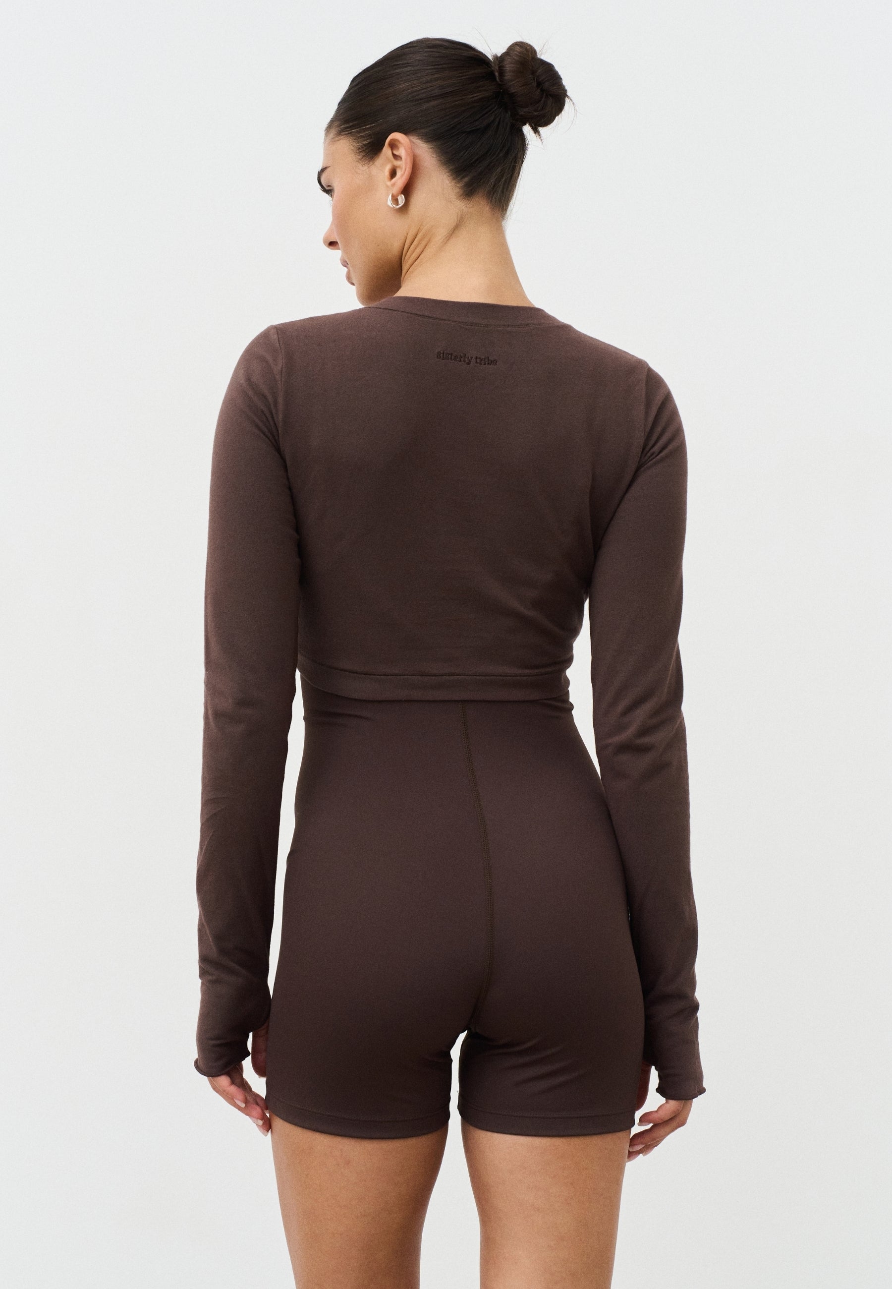 Soft Cotton Twist Top  - Espresso