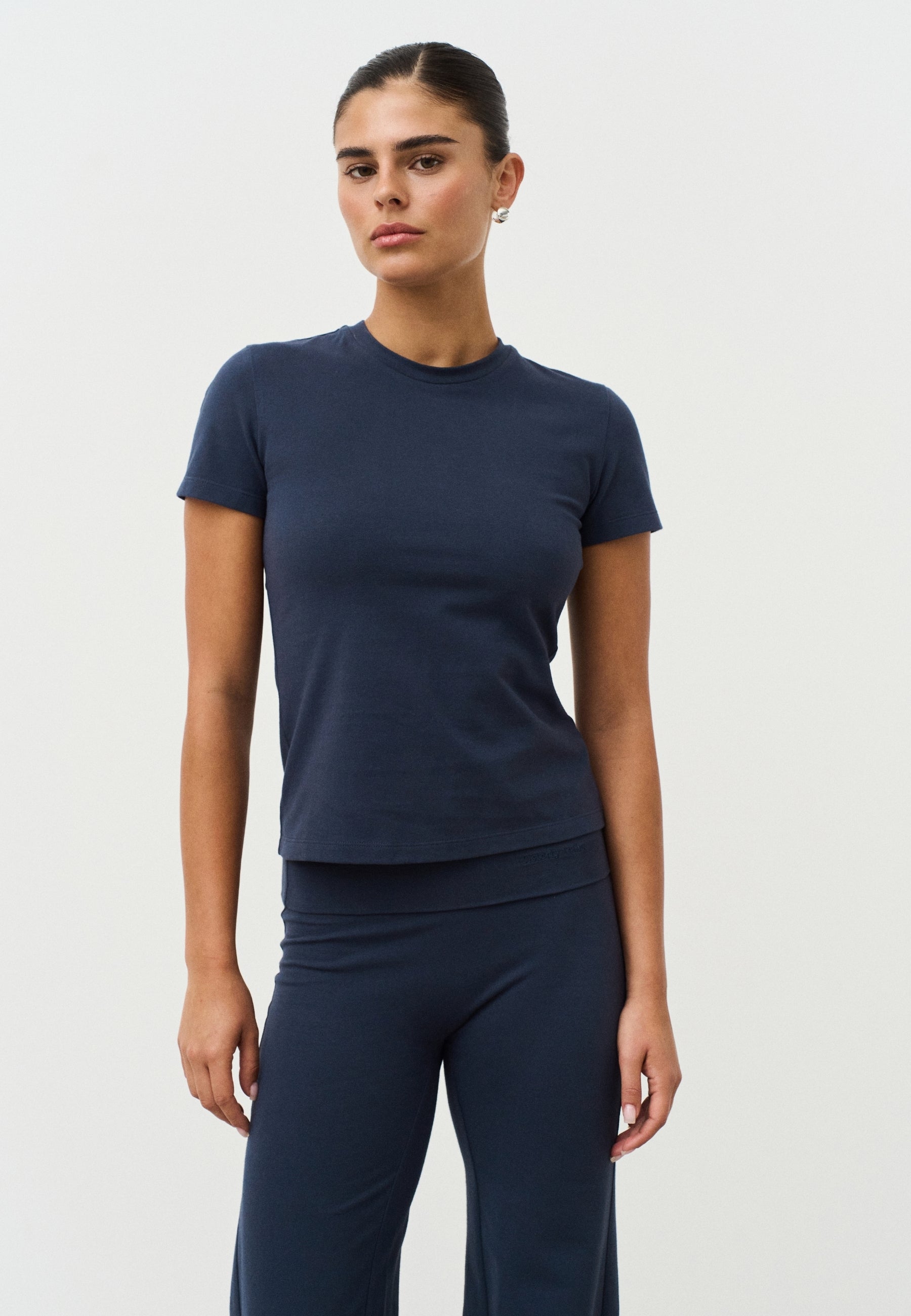 Soft Cotton Tee - Navy
