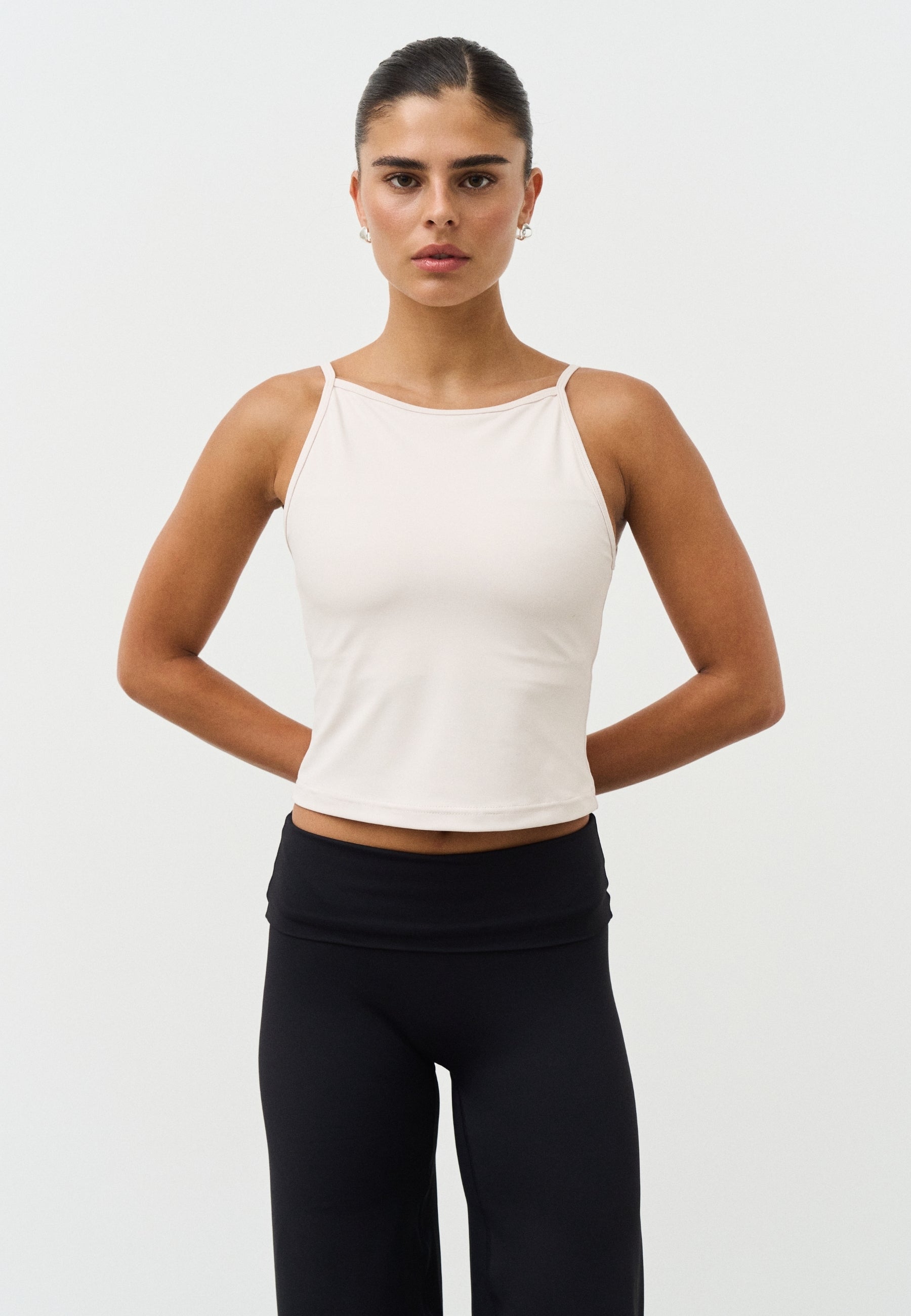 Softsculpt High Neck Top - Marshmallow