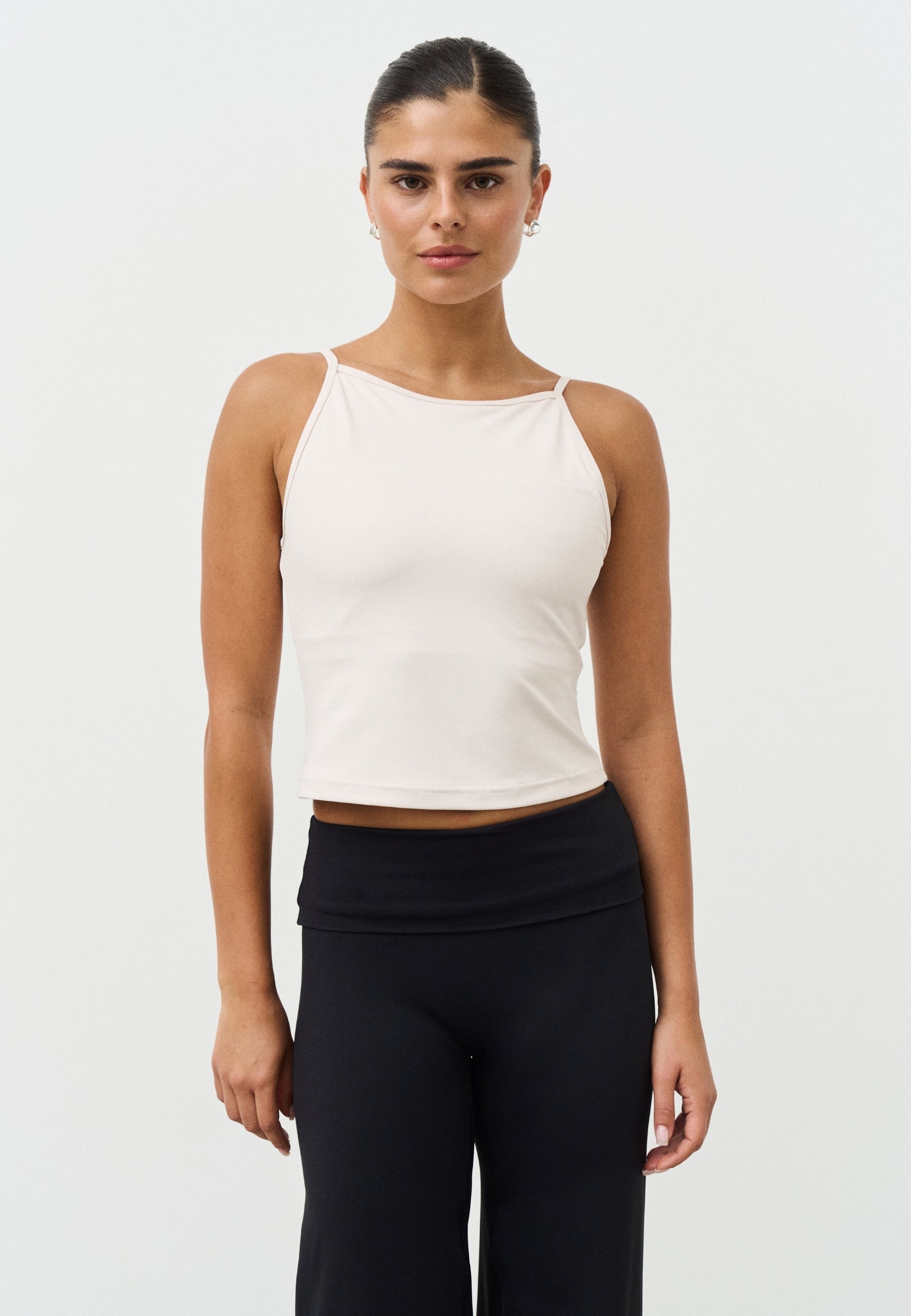 Softsculpt High Neck Top - Marshmallow