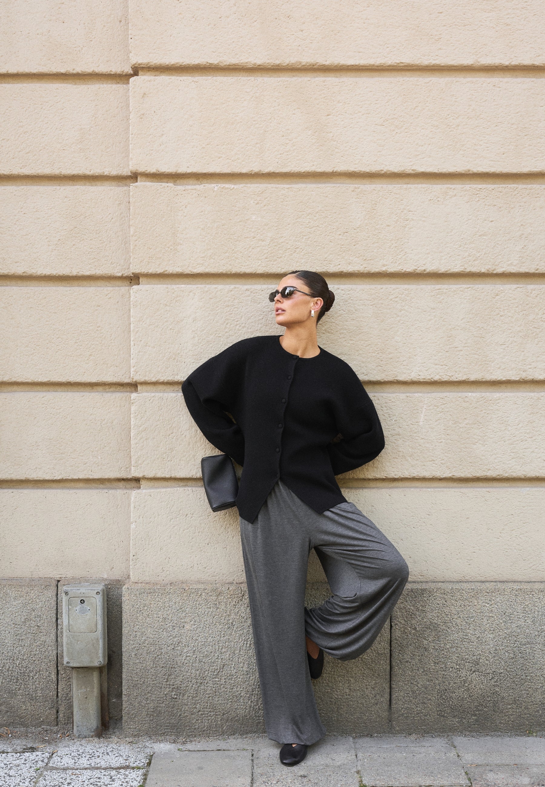 Balloon Pants - Dark Grey Marl