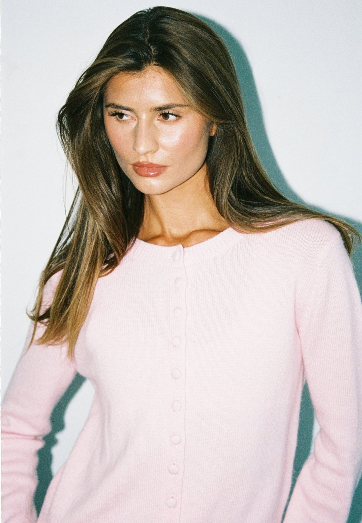 Cashmere Cardigan - Soft Pink
