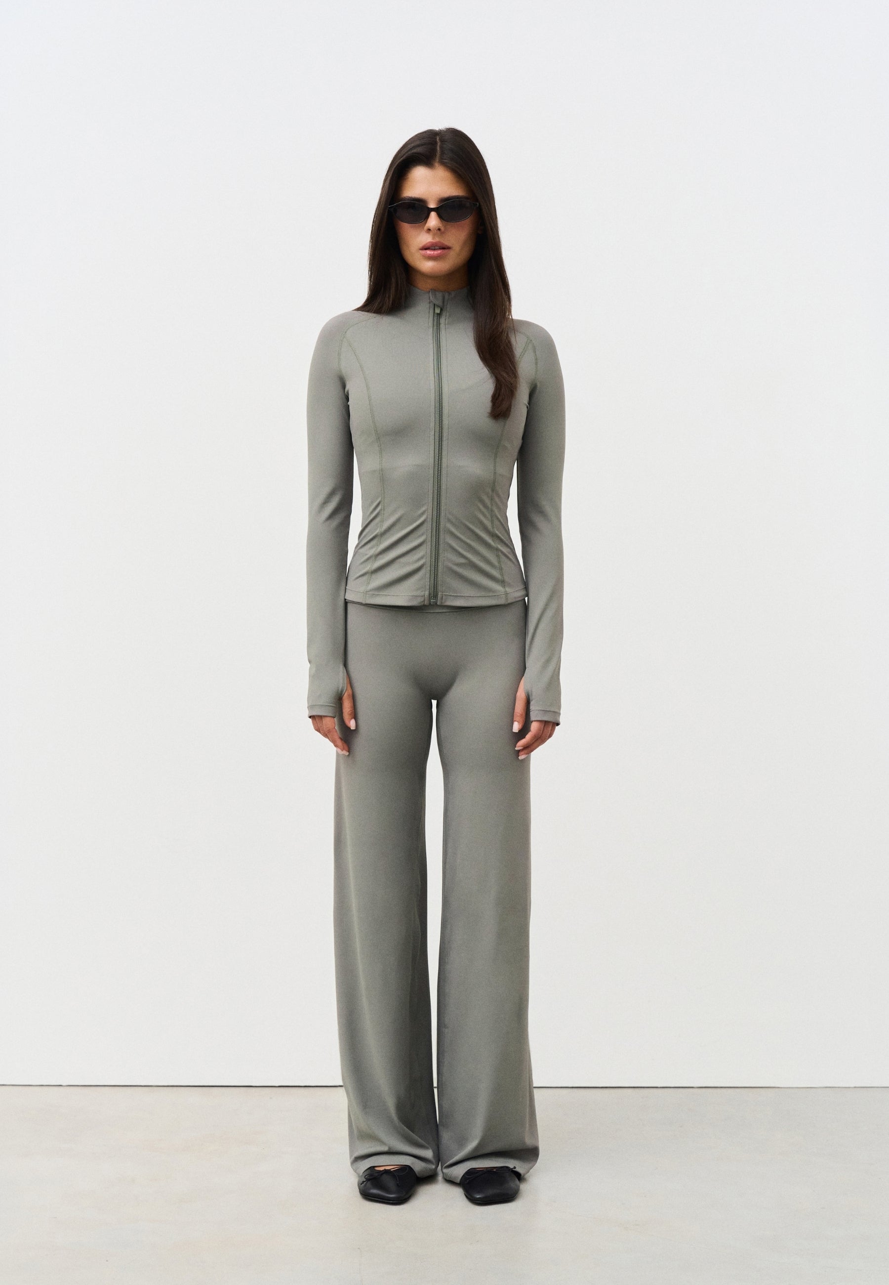 Softsculpt Zip Jacket - Dark Olive