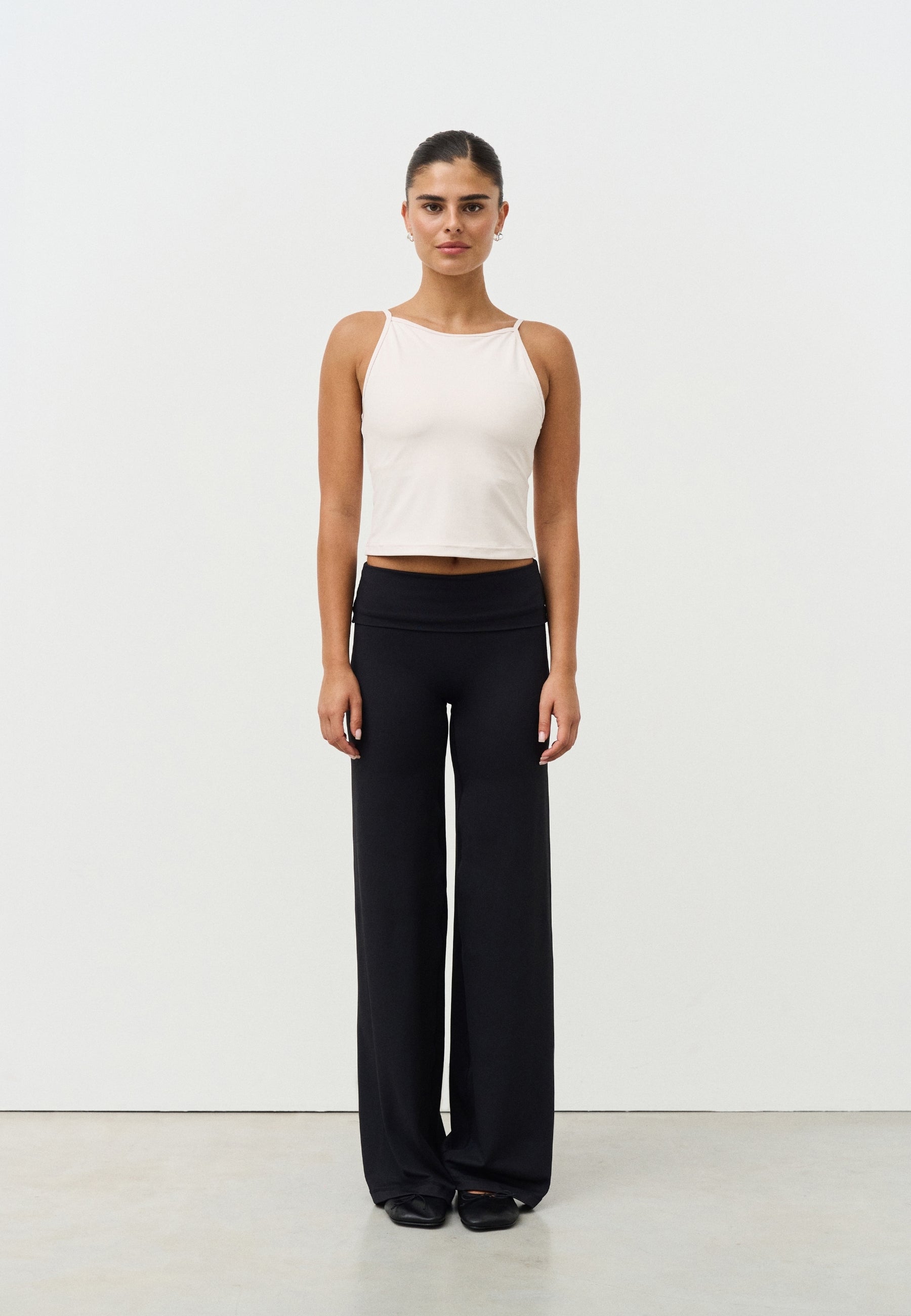 Softsculpt High Neck Top - Marshmallow