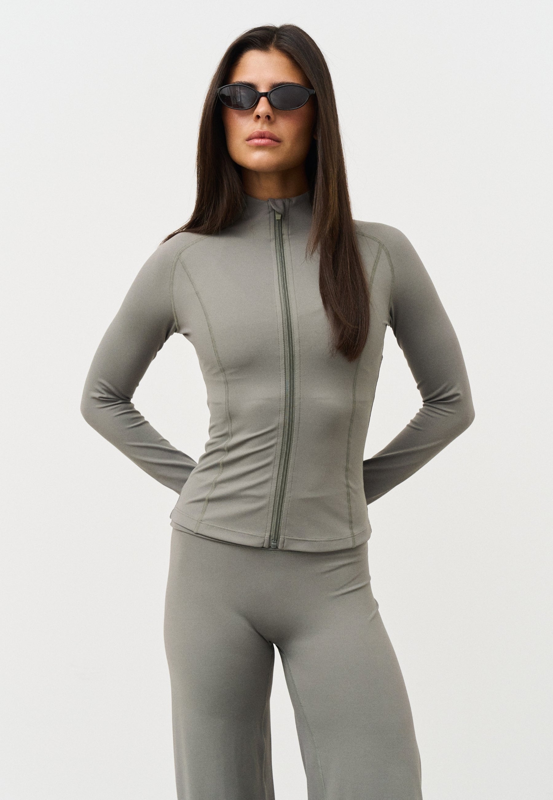 Softsculpt Zip Jacket - Dark Olive