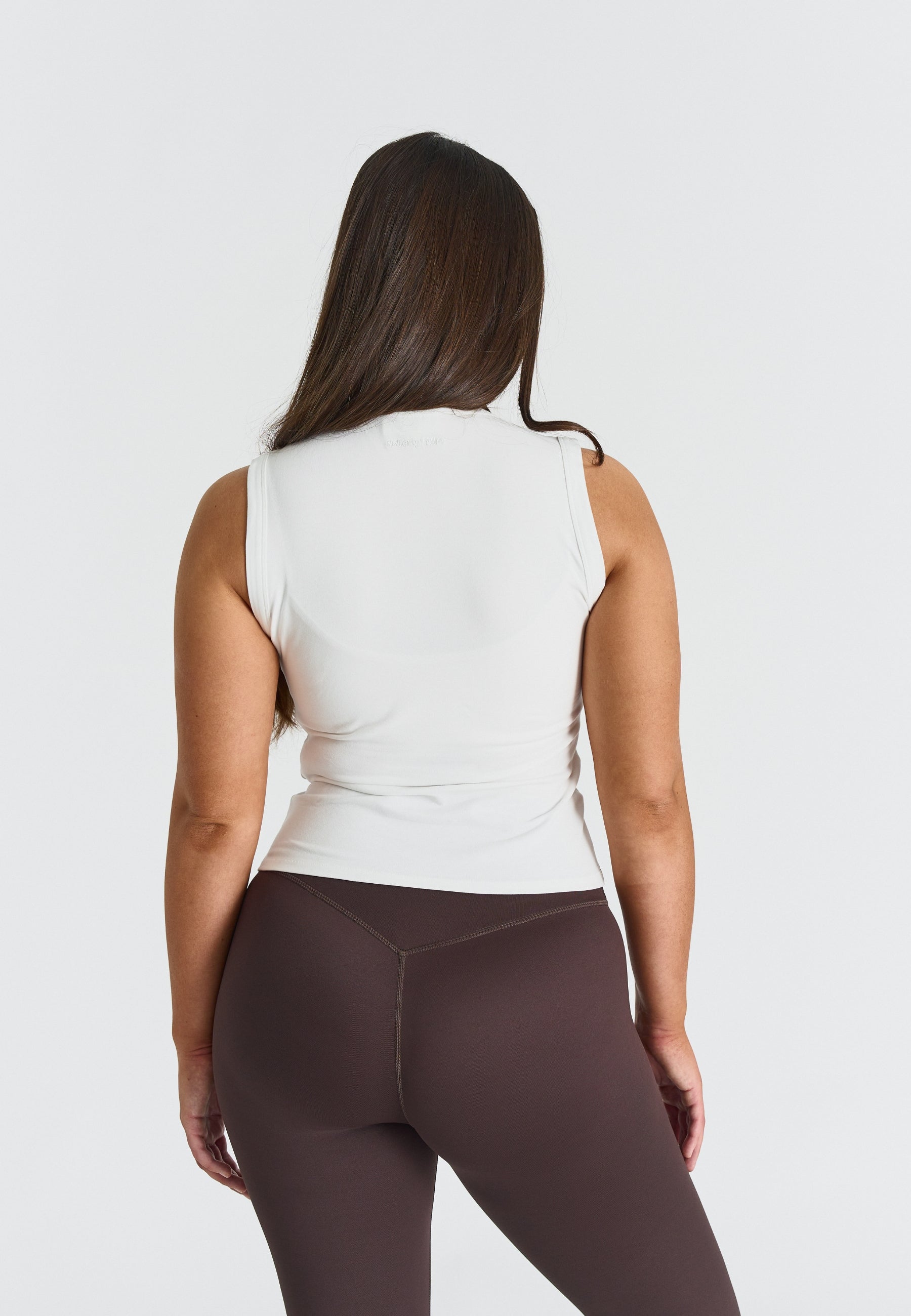 Cosy Soft Cotton Tank Top Off White
