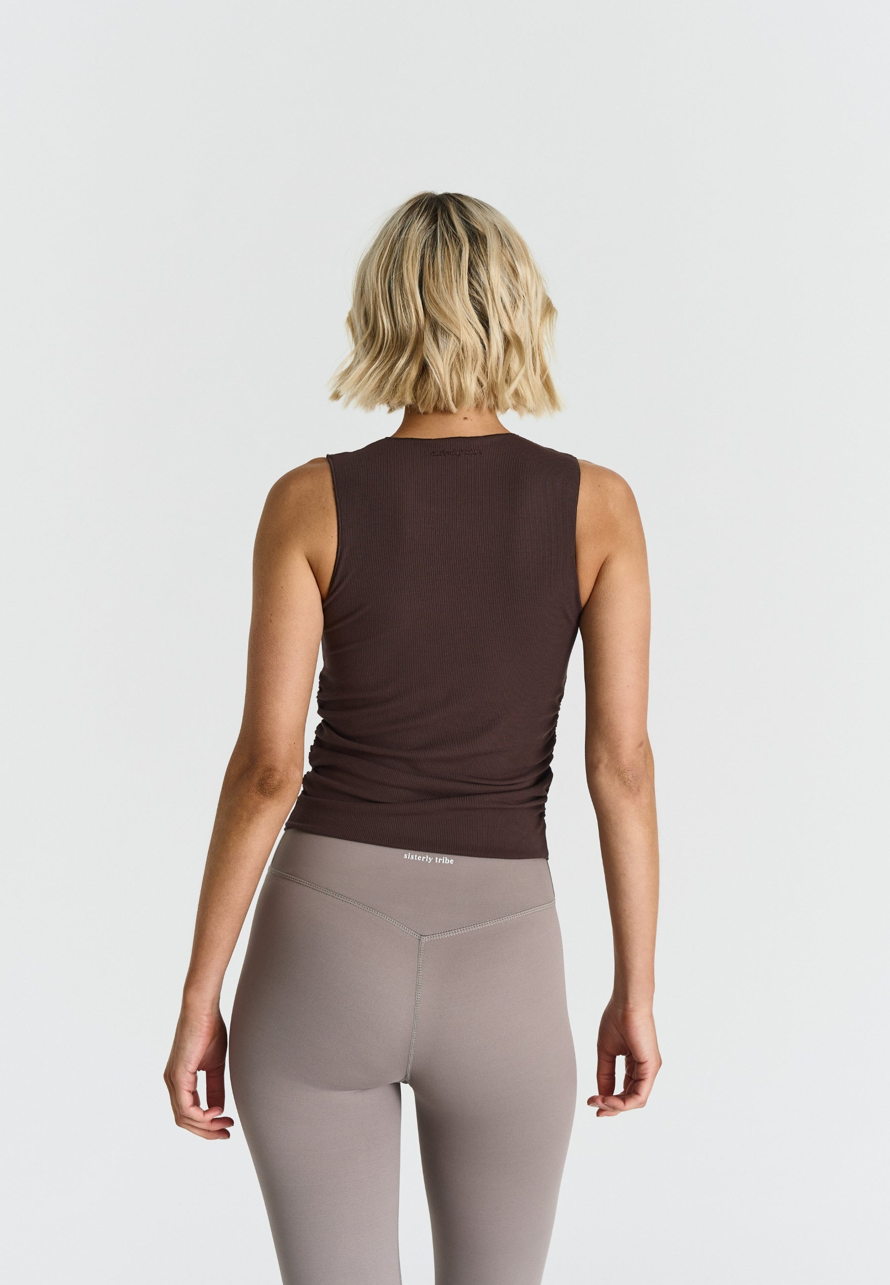 Ribbed Modal Tank Top Espresso