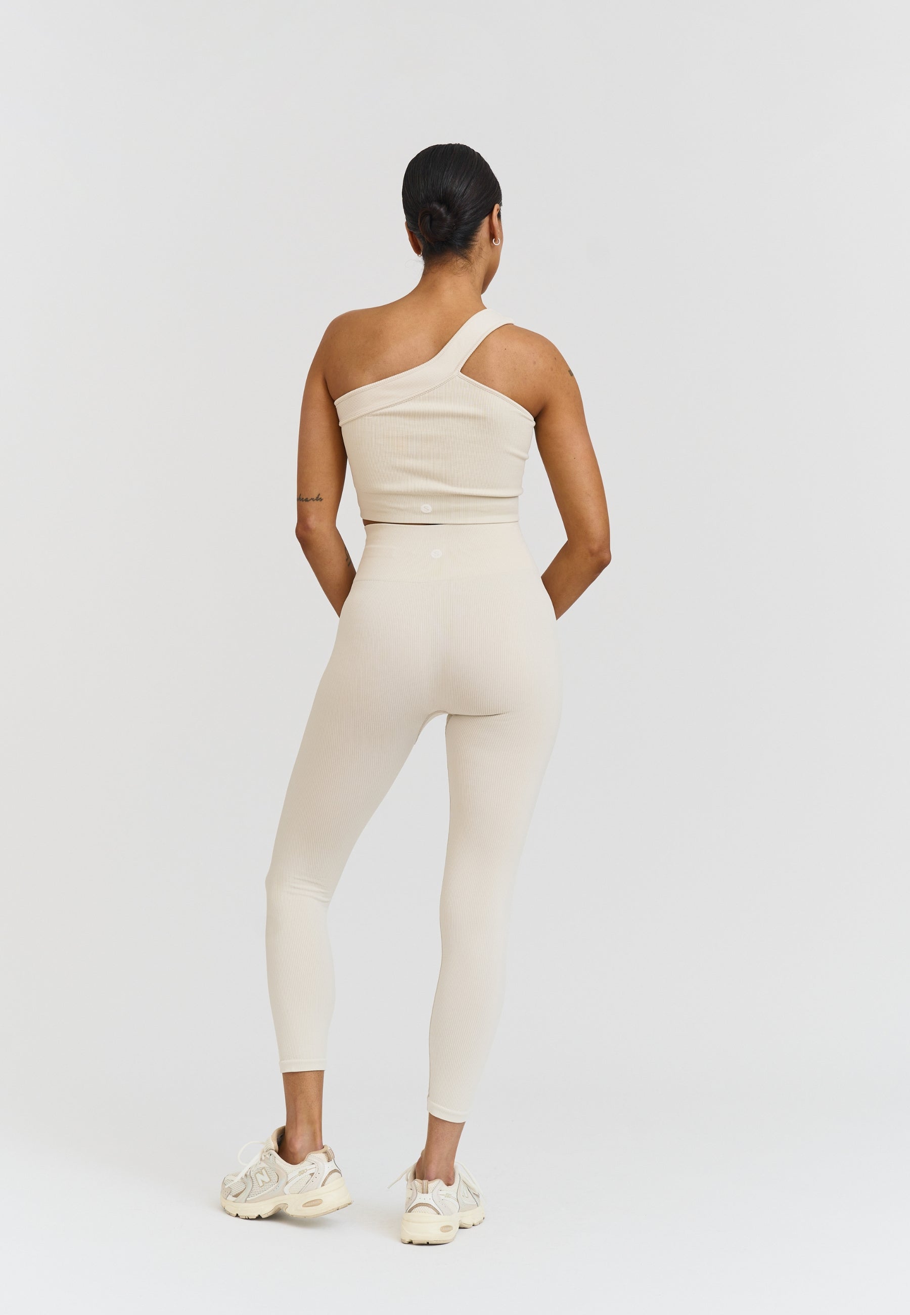 Ribbed Seamless Leggings - Marshmallow