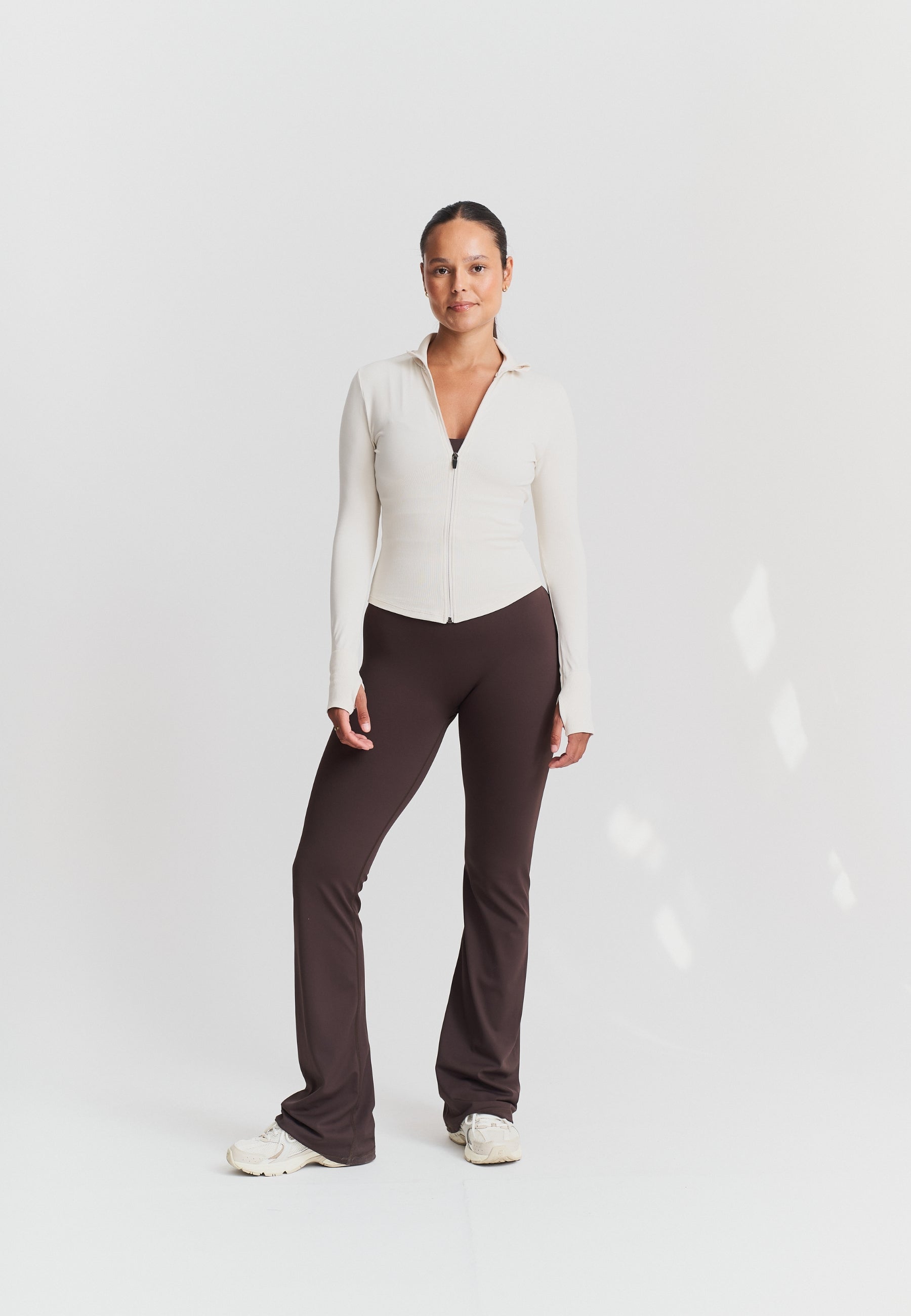 Seamless Fitted Zip Jacket - Marshmallow