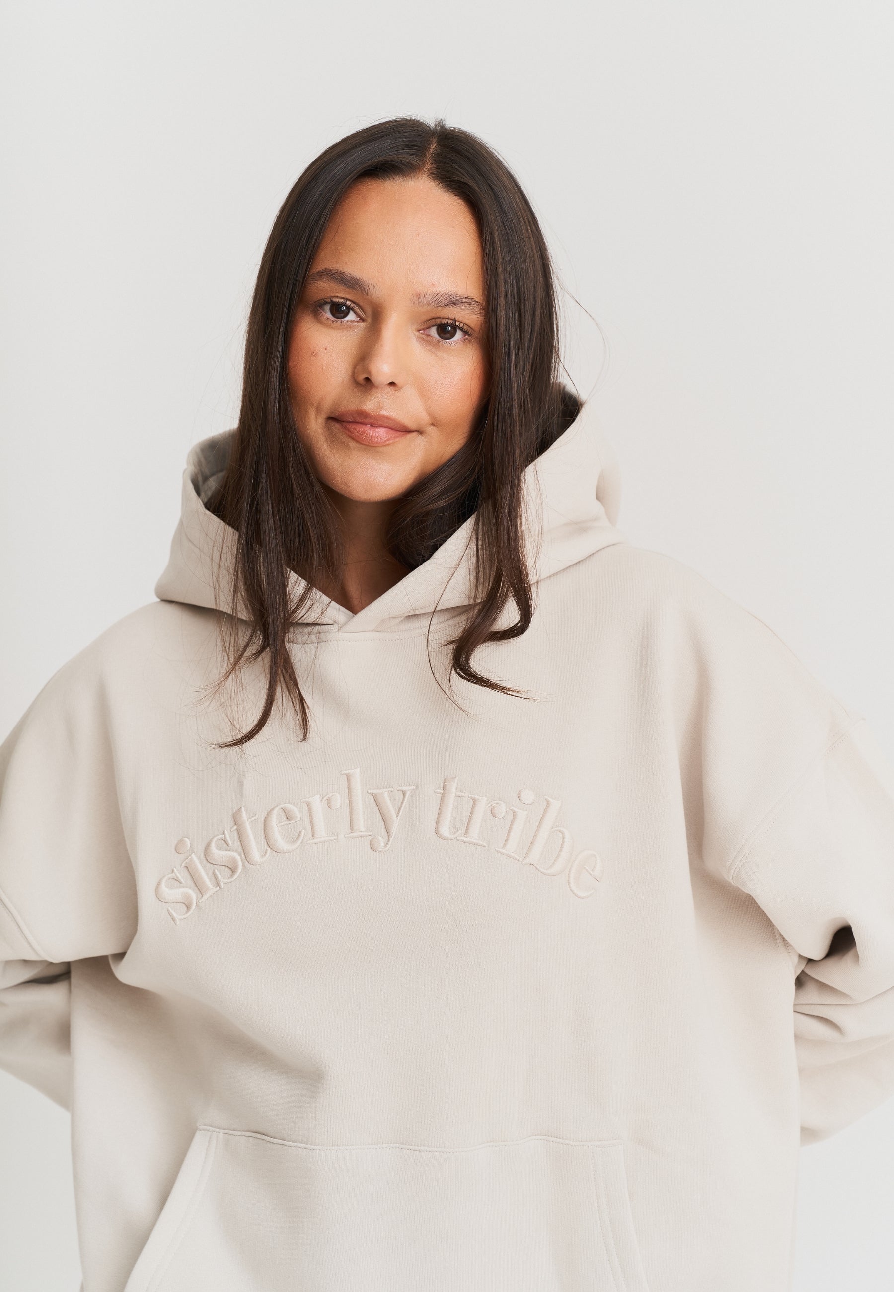 Sisterly Tribe Hoodie - Dove