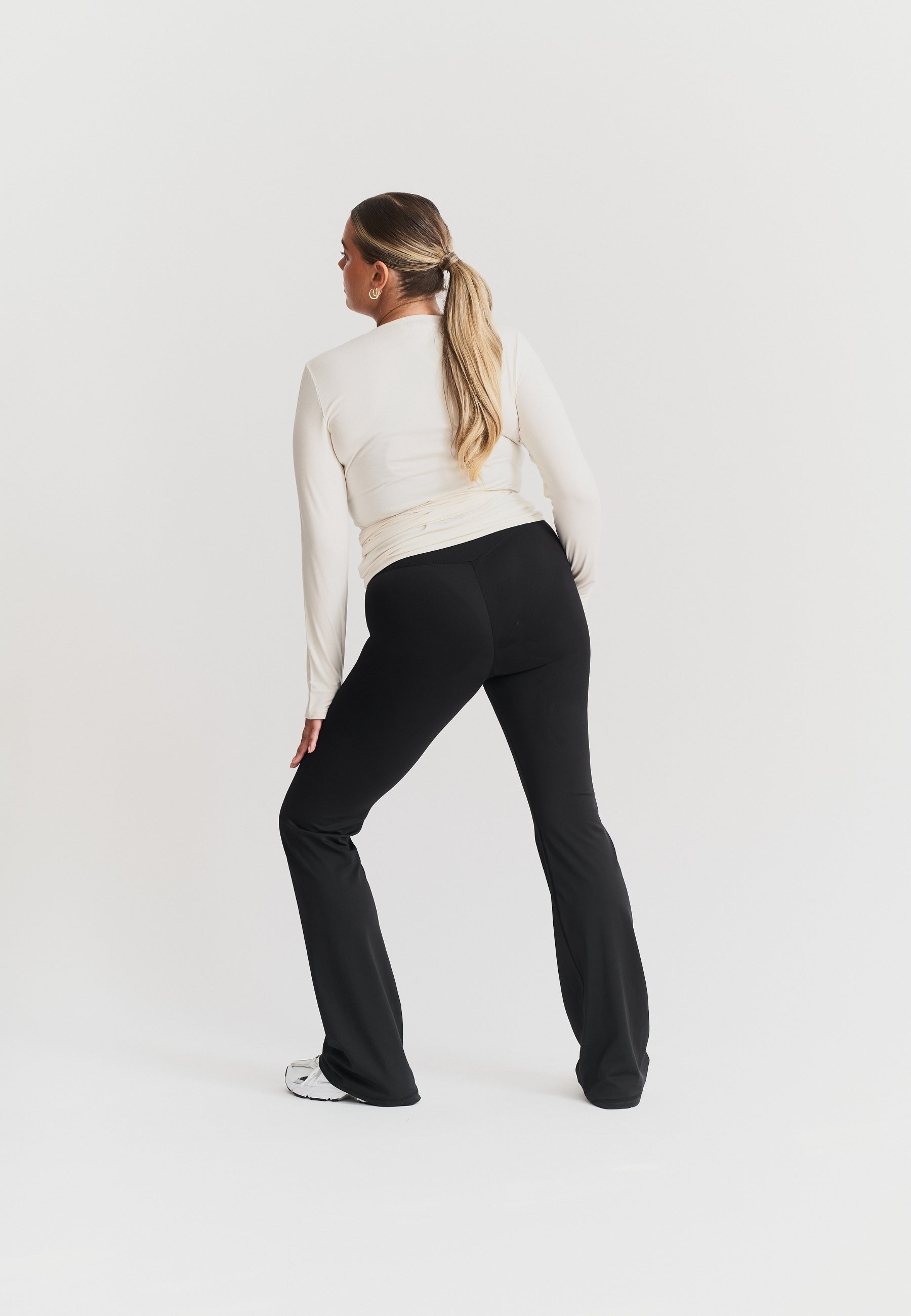 Soft Ballet Wrap Top Off White