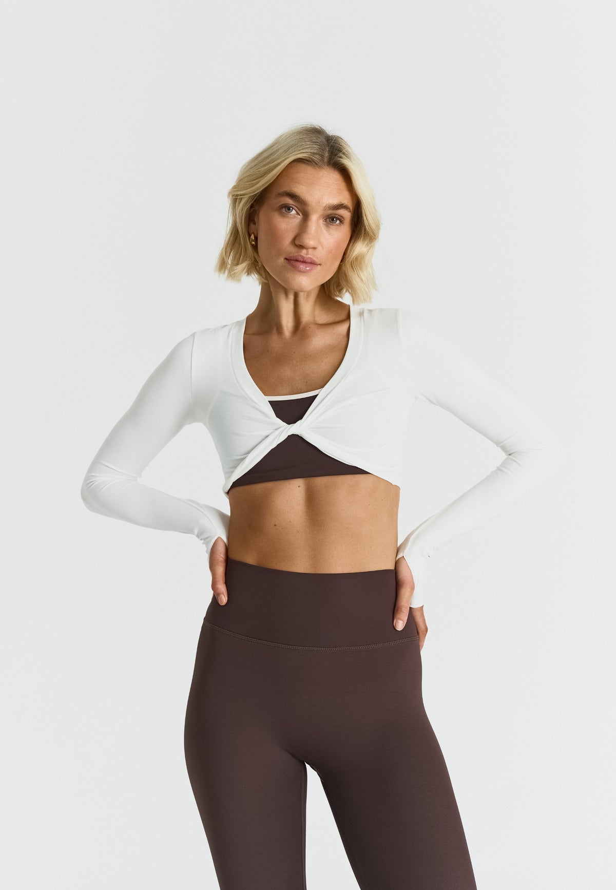 Soft Cotton Twist Top - Off White
