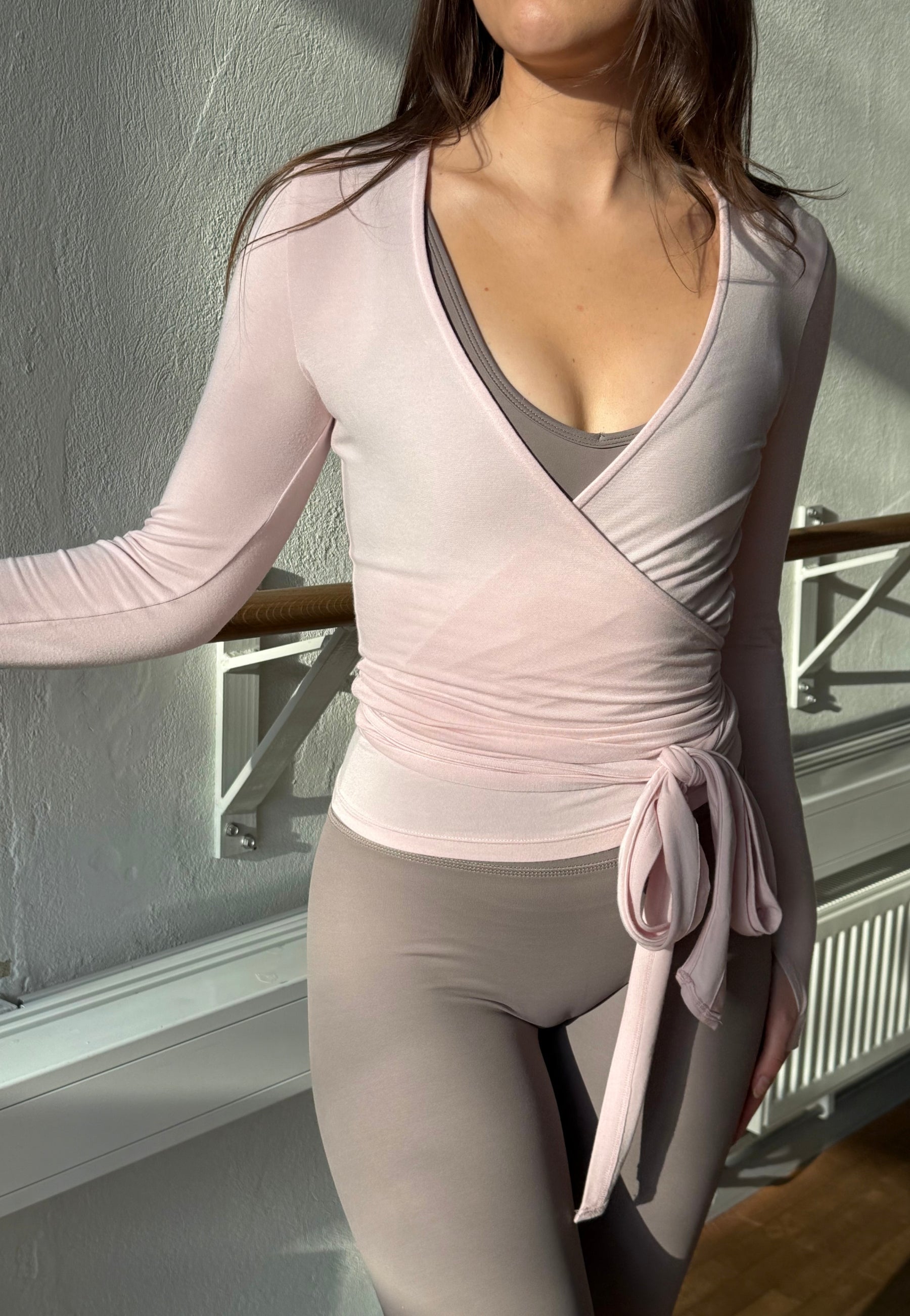 Soft Ballet Wrap Top - Ballet Slipper